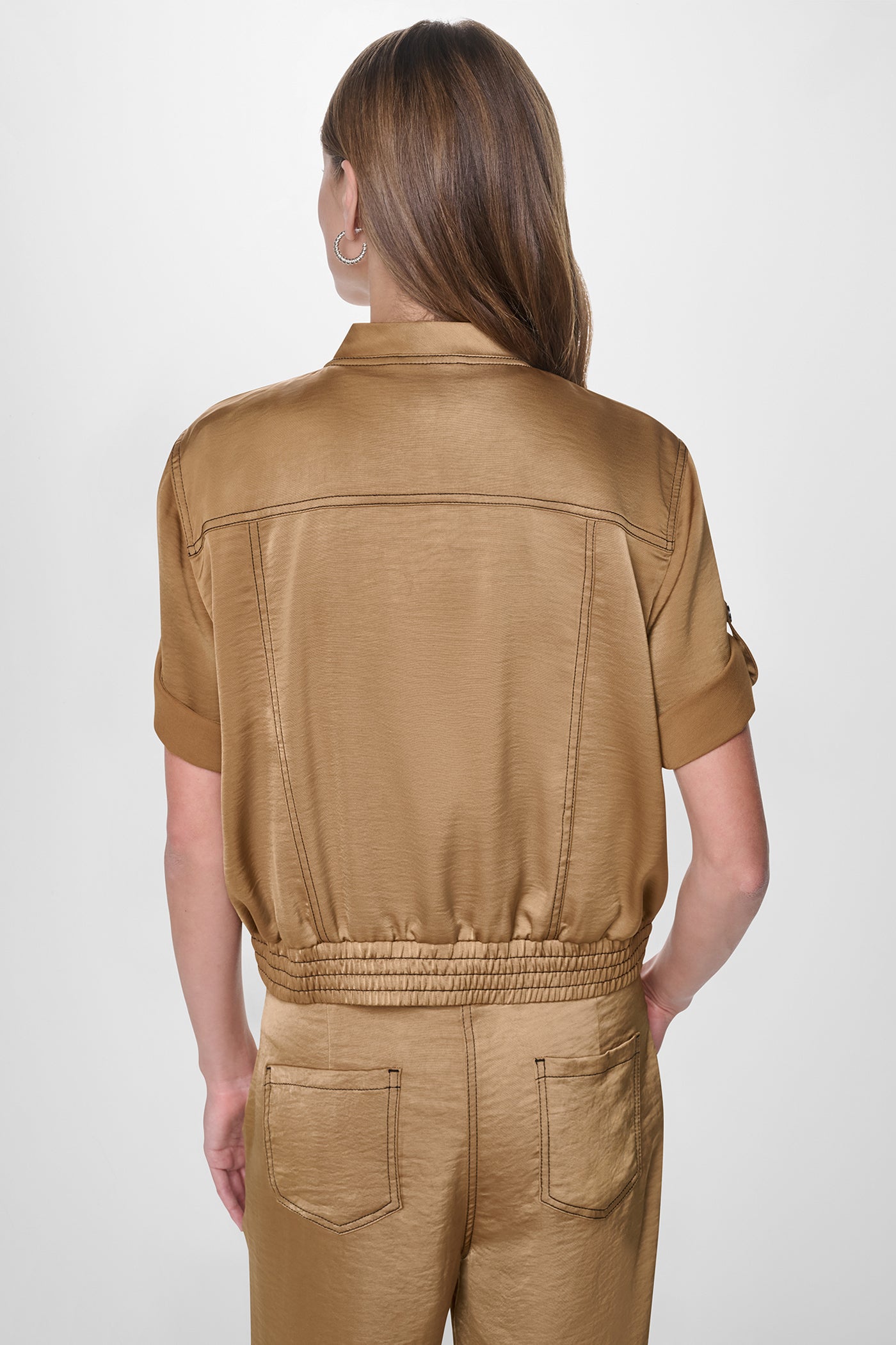 CONTRAST STITCH JACKET VIEW 3 | WOMENS COATS & JACKETS