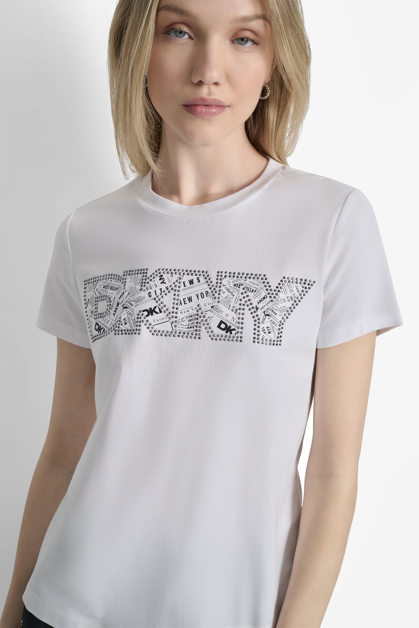 LOGO EMBELLISHED TEE VIEW 4 | Tees & Tanks