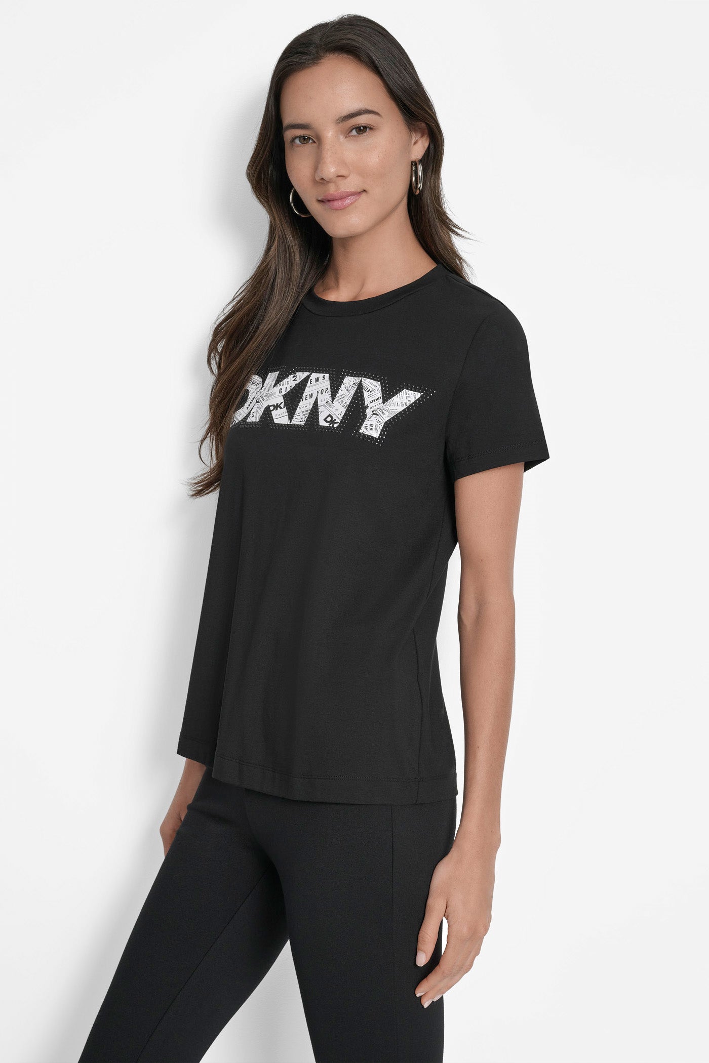 LOGO EMBELLISHED TEE VIEW 3 | Tees & Tanks