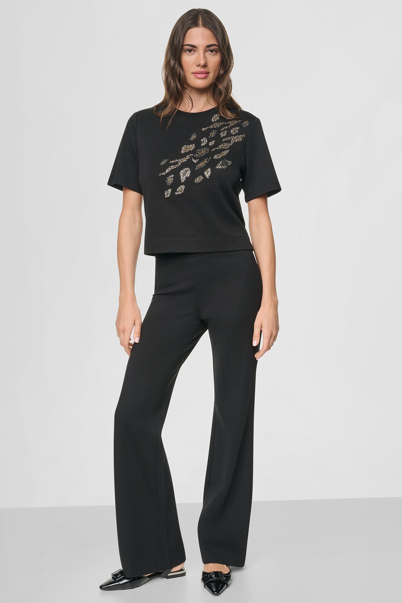 STUDDED LEOPARD TEE VIEW 5