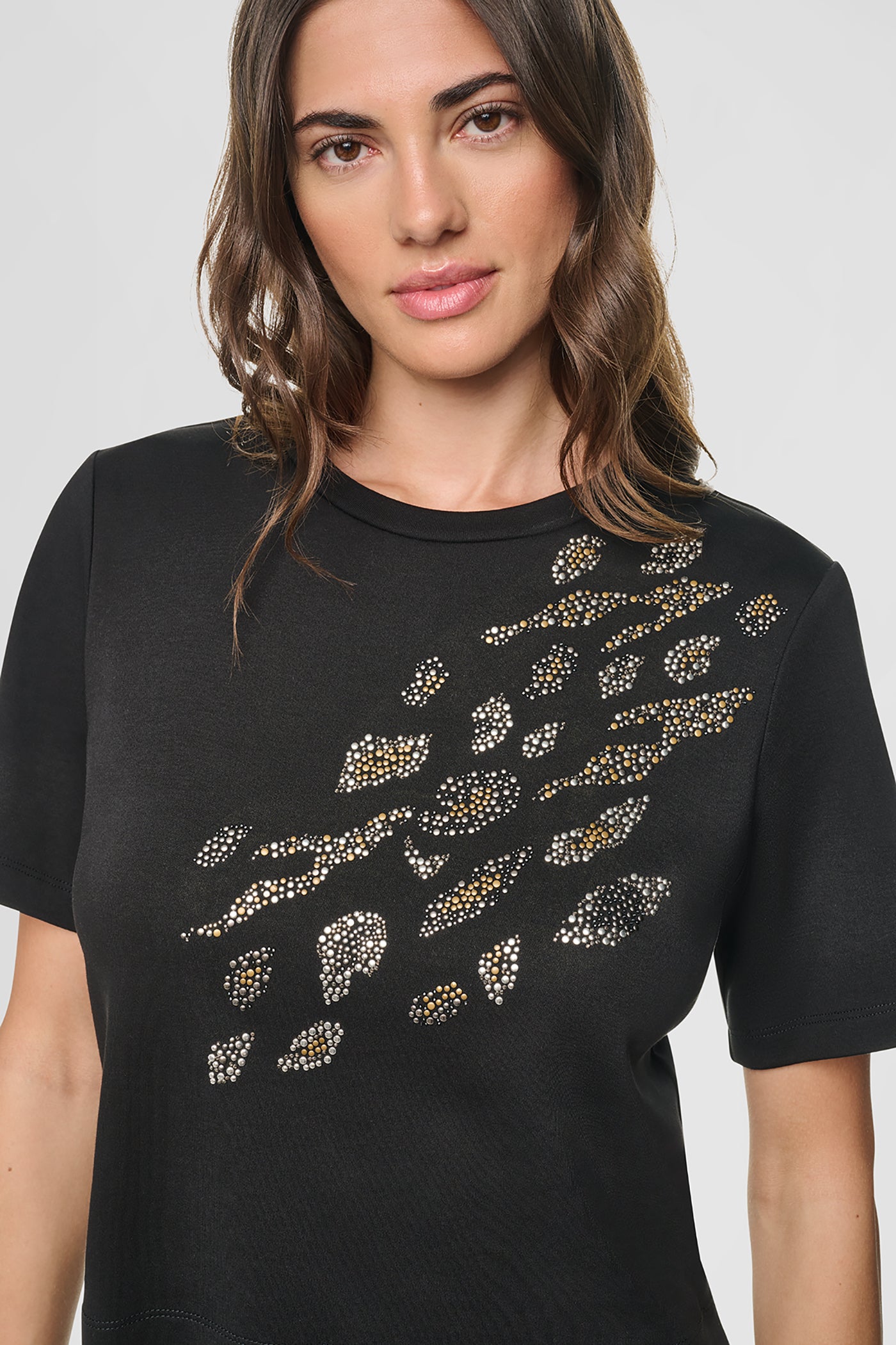 STUDDED LEOPARD TEE VIEW 3