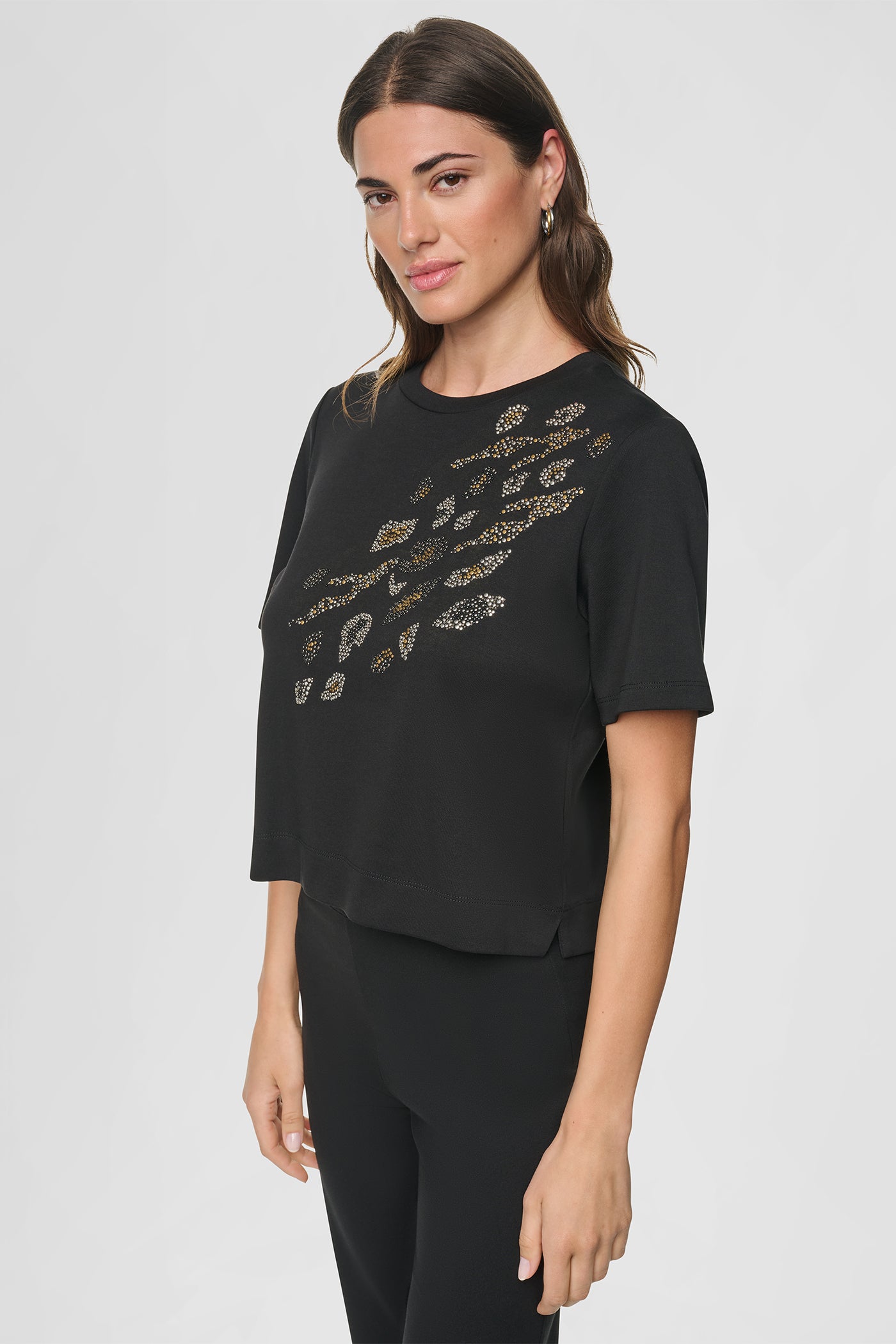 STUDDED LEOPARD TEE VIEW 6