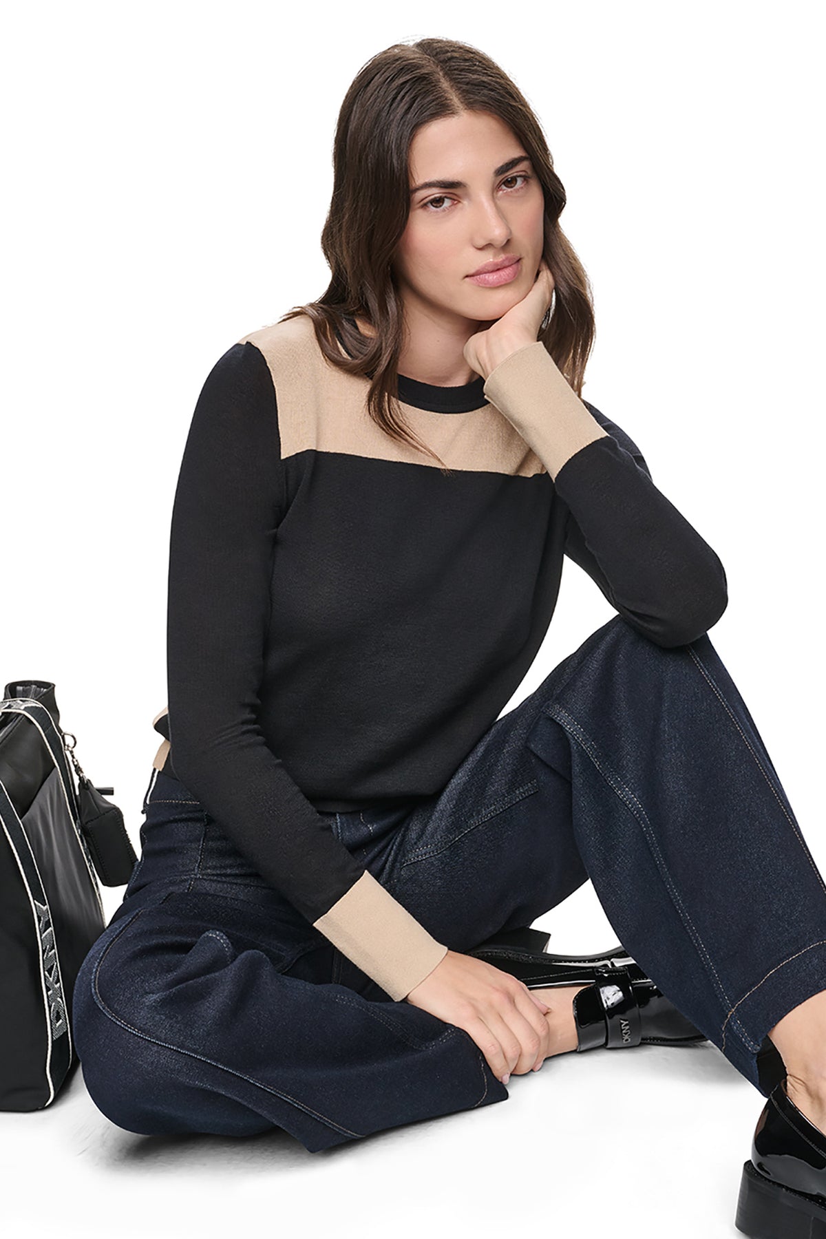 COLORBLOCK ULTRALIGHT SWEATER VIEW 1