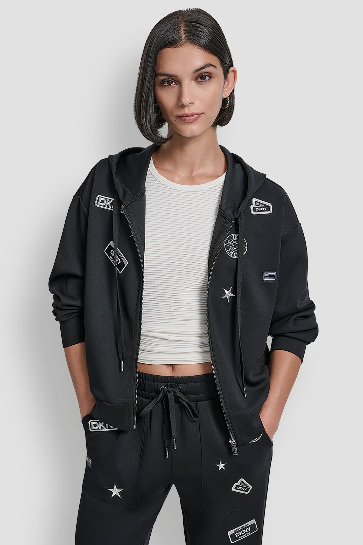 LONG SLEEVE PINS AND PATCHES SCUBA ZIP UP JACKET VIEW 4 | MATCHING SETS