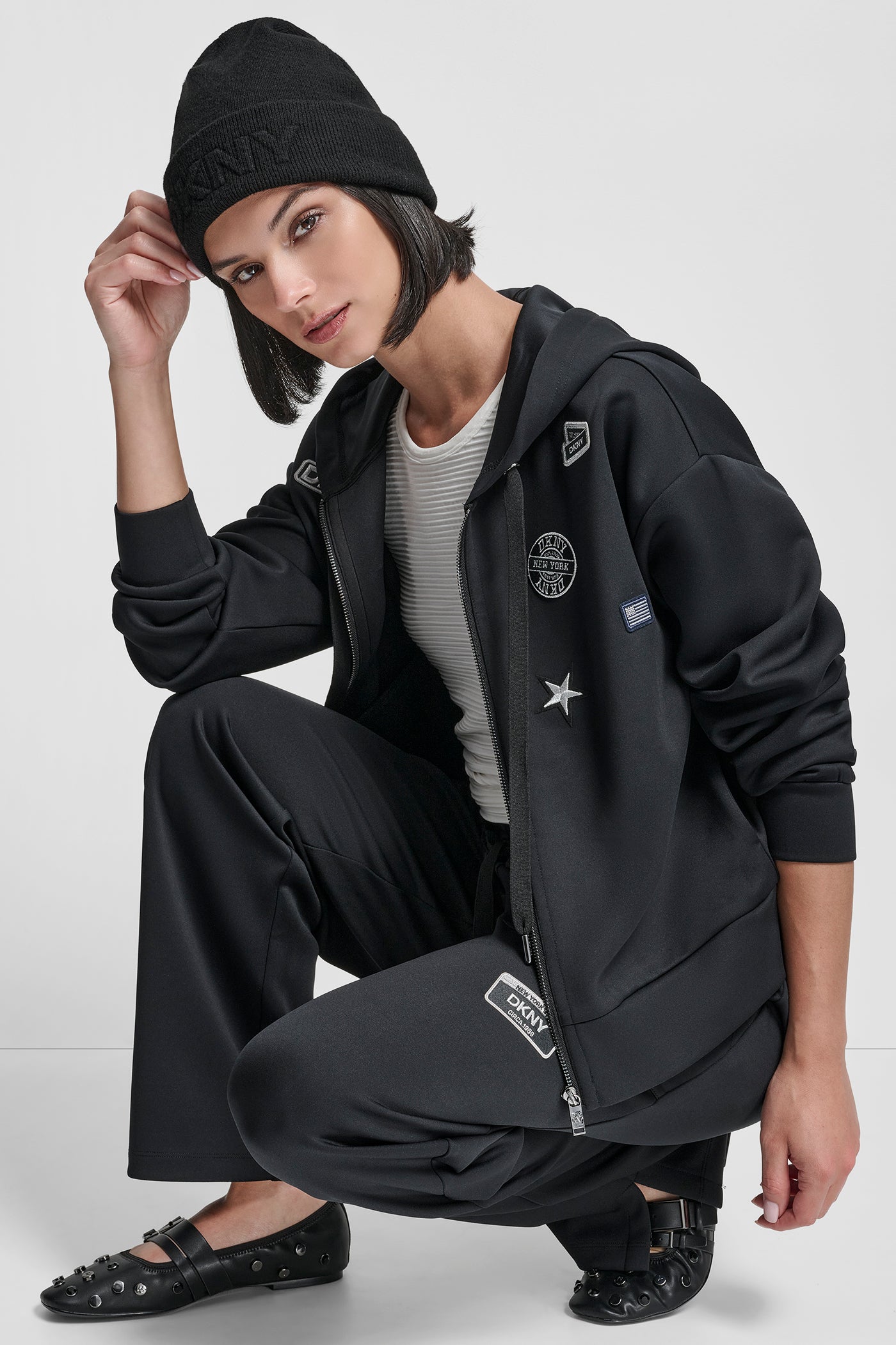 LONG SLEEVE PINS AND PATCHES SCUBA ZIP UP JACKET VIEW 6 | MATCHING SETS