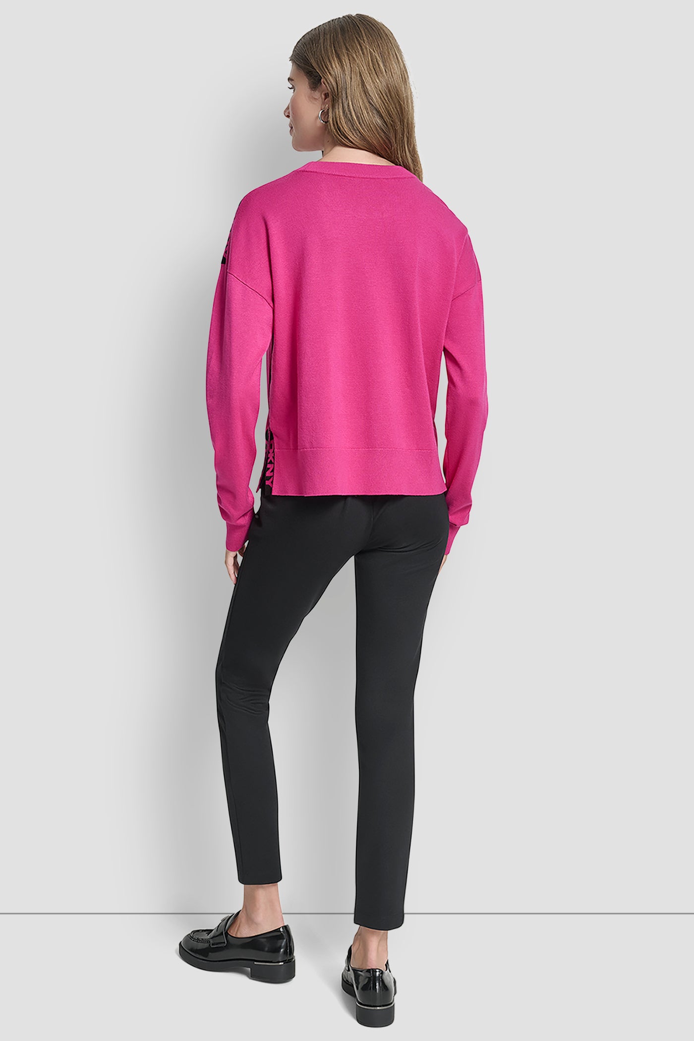 LONG SLEEVE LOGO TAPE SWEATER VIEW 7 | Back-To-School Shop