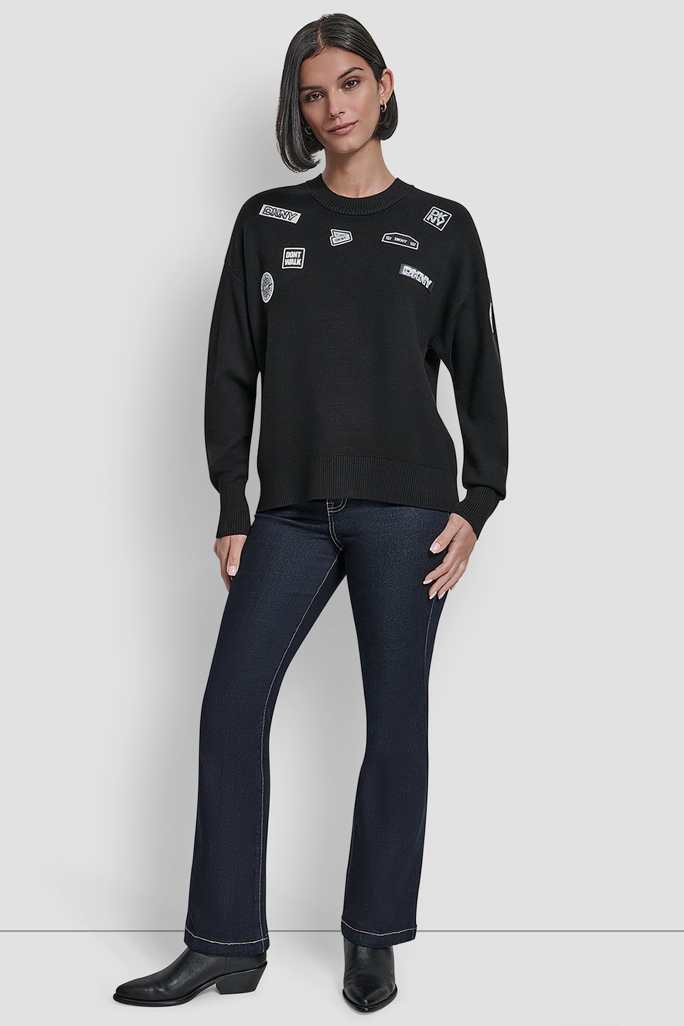 PINS AND PATCHES SWEATER VIEW 5 | WOMEN'S SWEATERS & TOPS