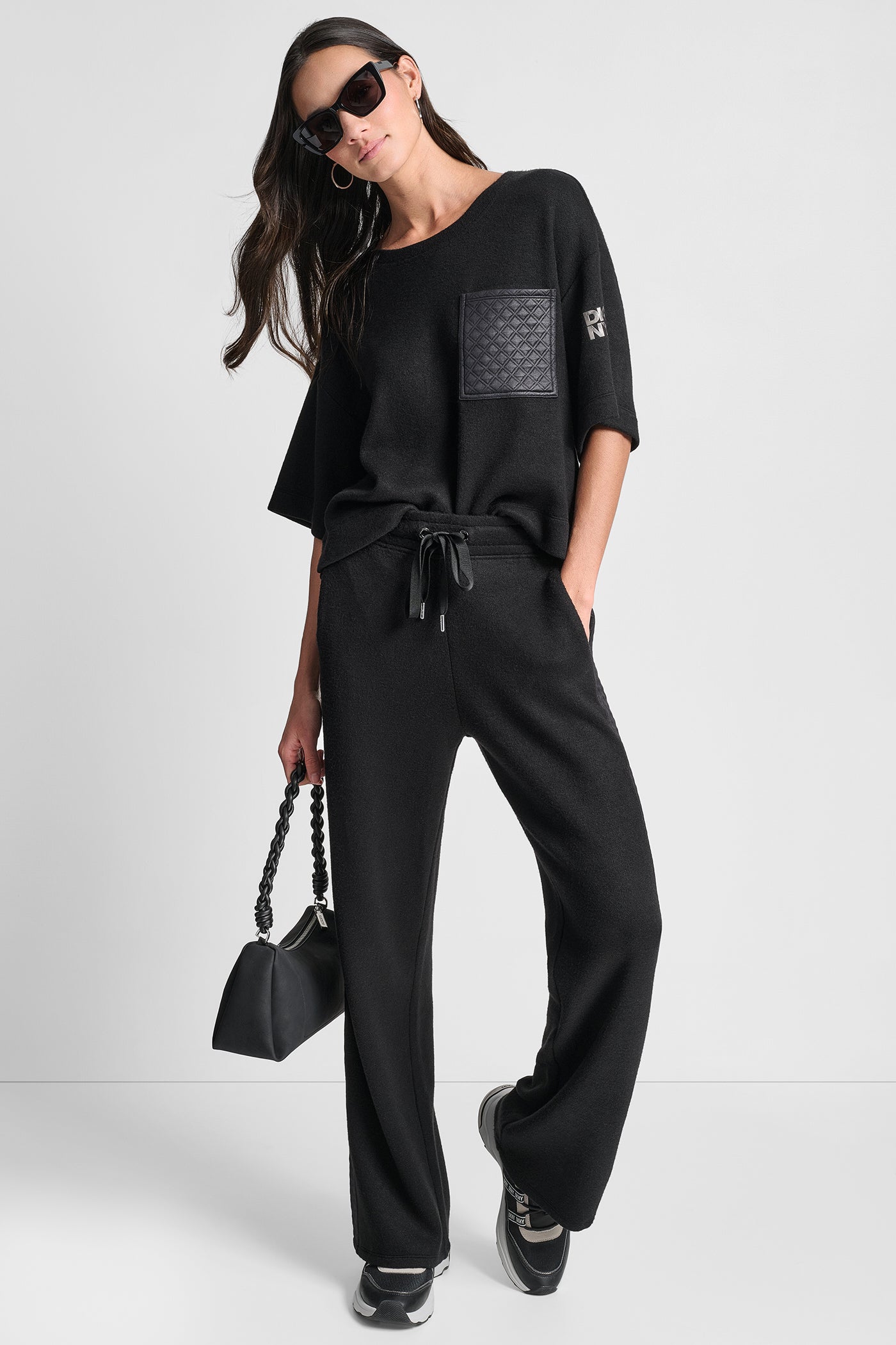 SOFT STRUCTURE SHORT SLEEVE KNIT TOP VIEW 6 | WOMEN'S SWEATERS & TOPS