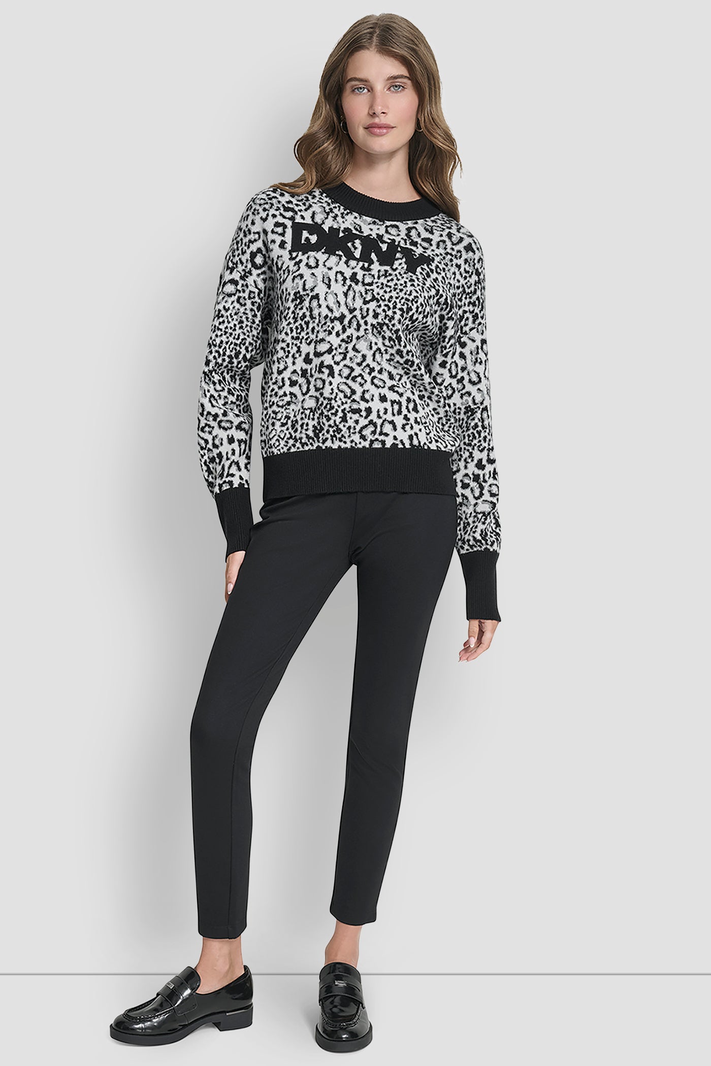 LEOPARD LOGO KNIT SWEATER VIEW 6 | Clothing