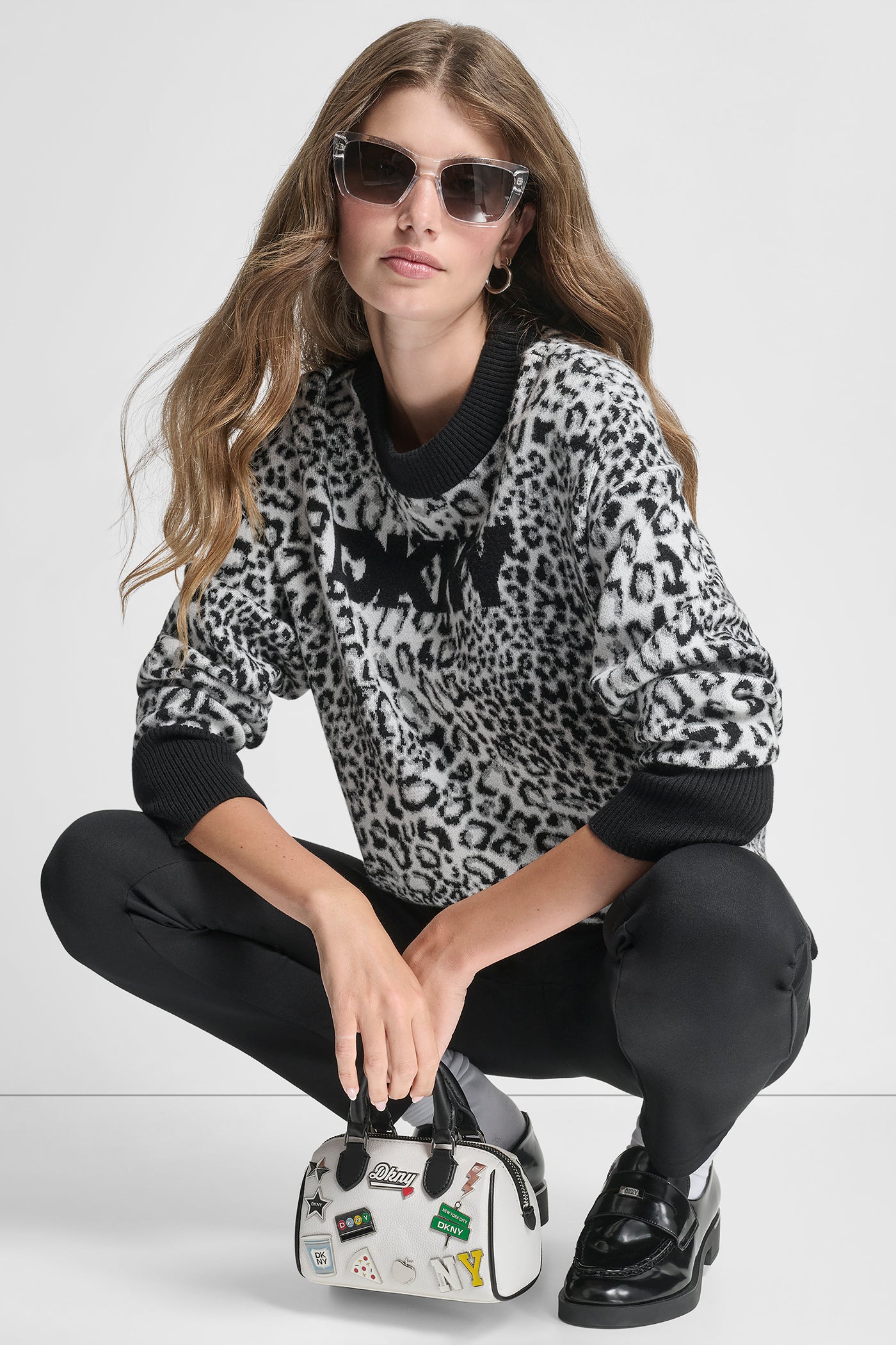 LEOPARD LOGO KNIT SWEATER VIEW 8 | Clothing