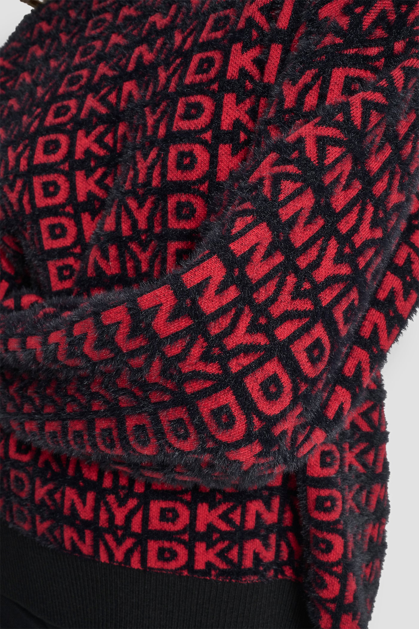FUR ALL OVER LOGO SWEATER VIEW 6 | DKNY Promo
