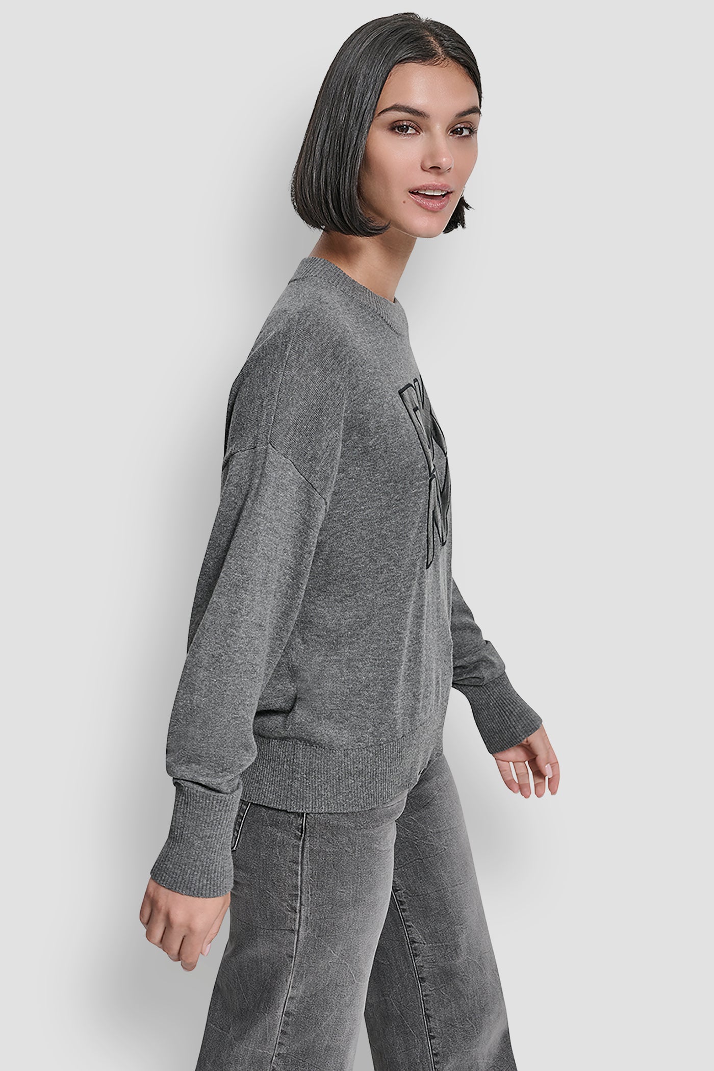 CROC PATCH LOGO SWEATER VIEW 4 | DKNY25