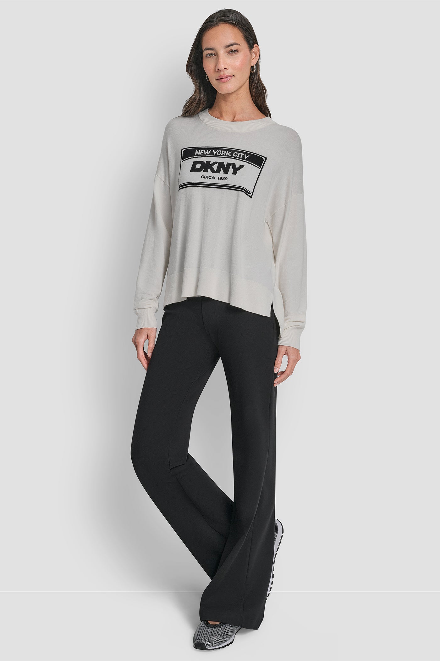 LONG SLEEVE LICENSE PLATE LOGO SWEATER VIEW 4 | New Arrivals