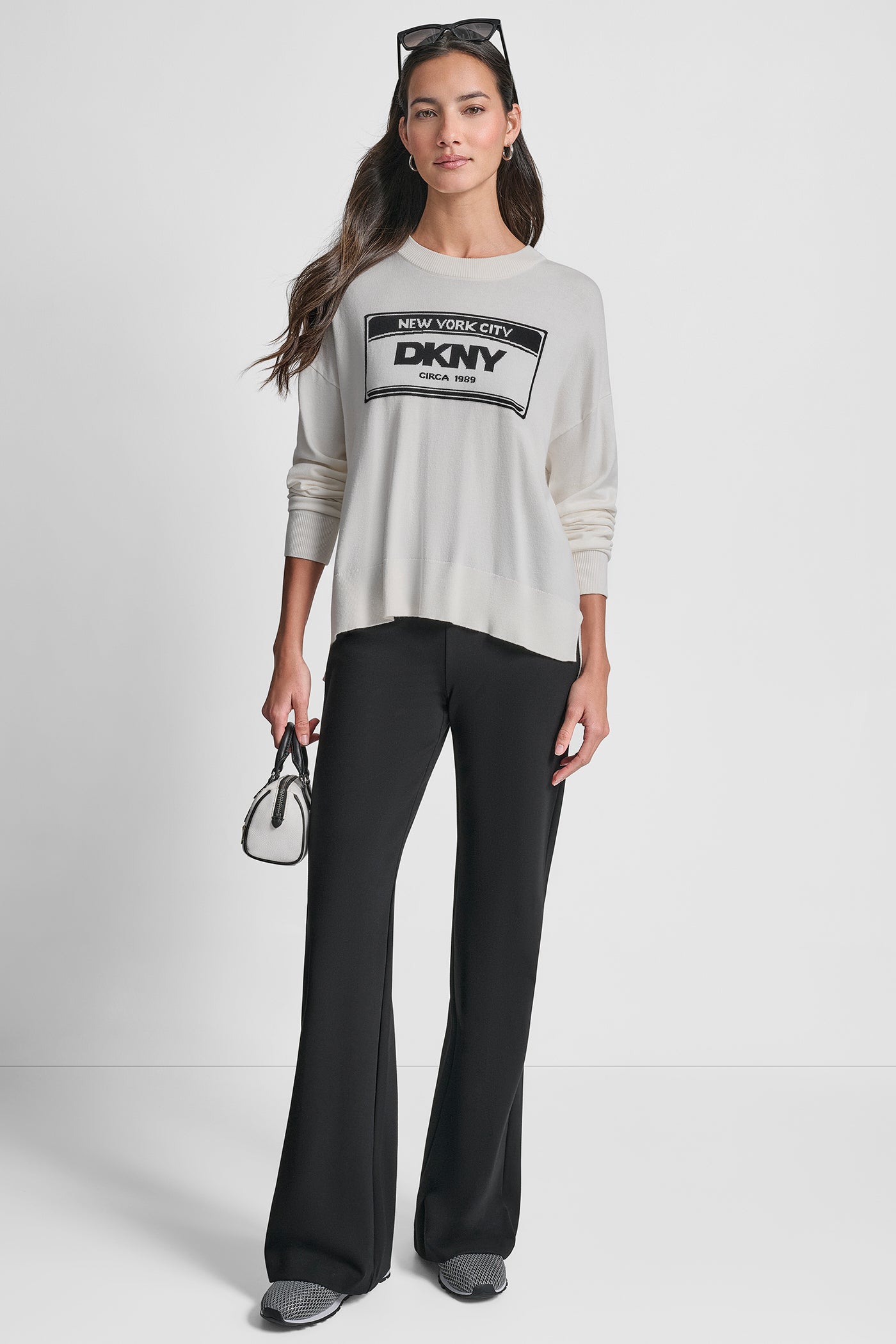 LONG SLEEVE LICENSE PLATE LOGO SWEATER VIEW 5 | New Arrivals