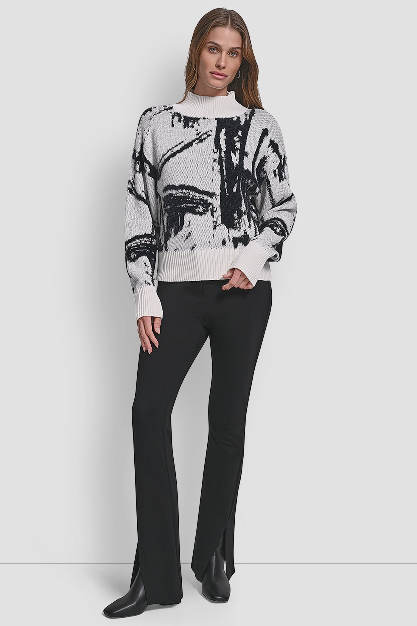 INTARSIA OVERSIZED SWEATER VIEW 3 | WOMEN'S SWEATERS & TOPS