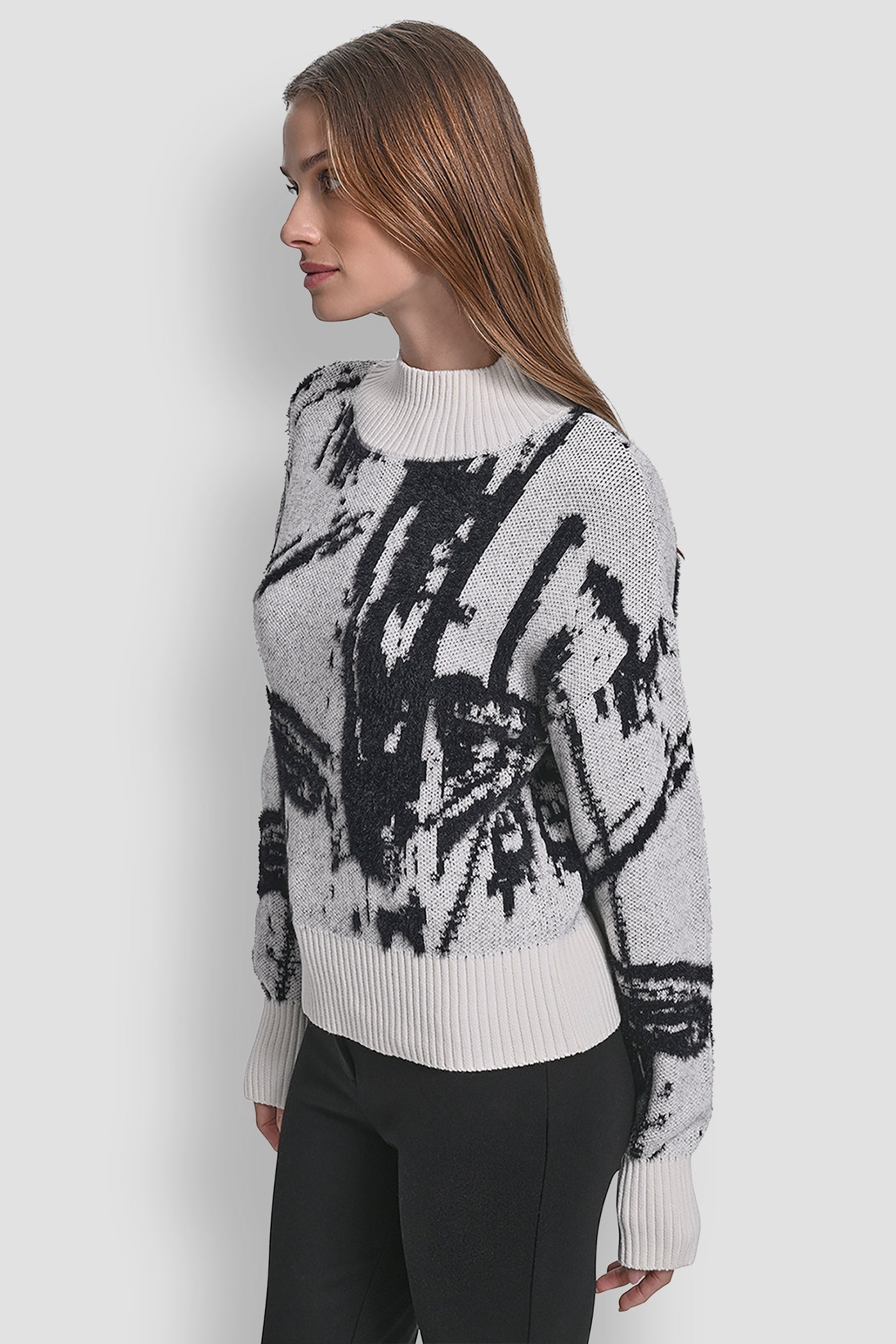 INTARSIA OVERSIZED SWEATER VIEW 4 | WOMEN'S SWEATERS & TOPS