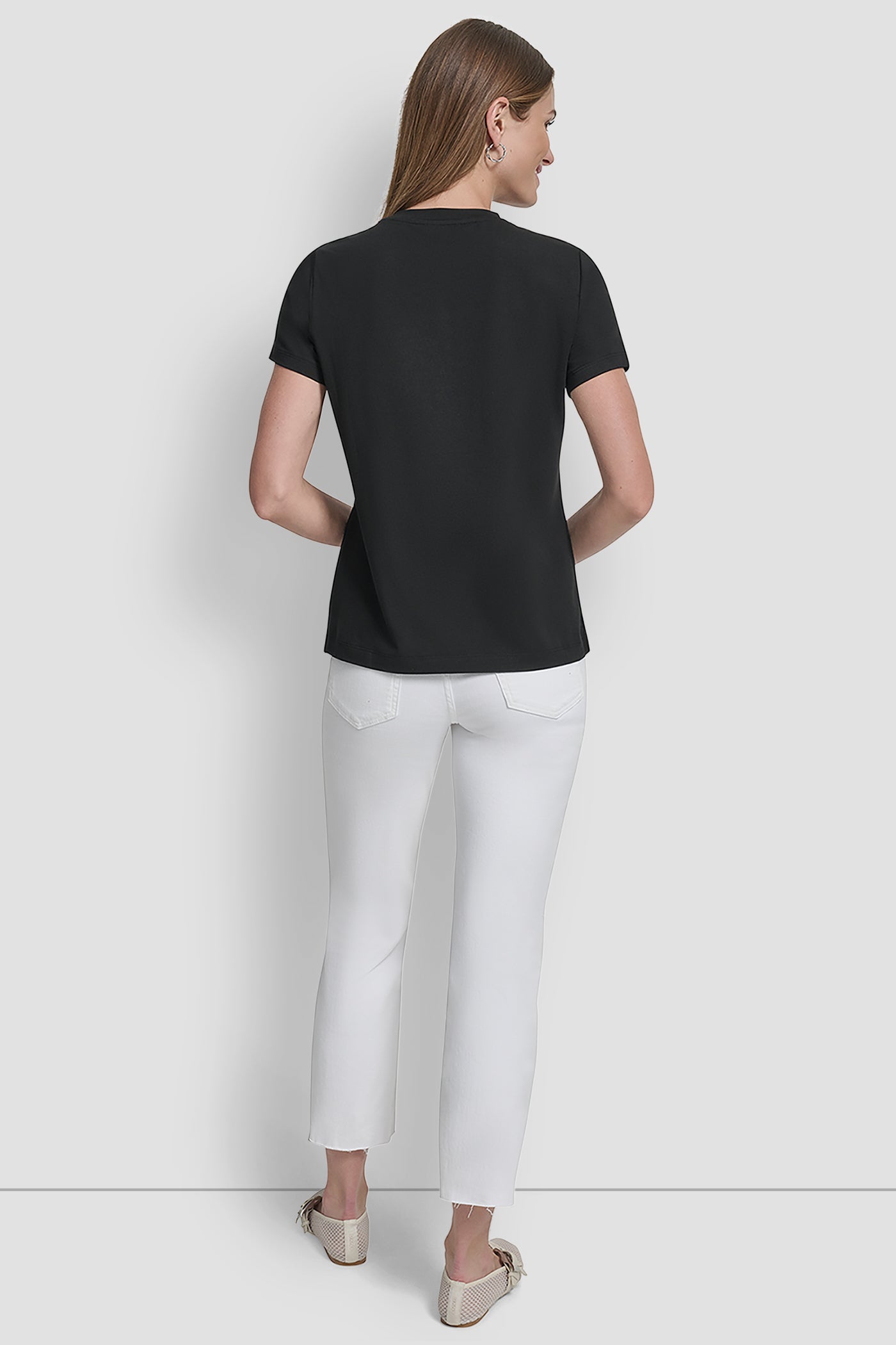 Black SHORT SLEEVE CAB CONVERSATIONAL T-SHIRT, BACK VIEW | Tees & Tanks