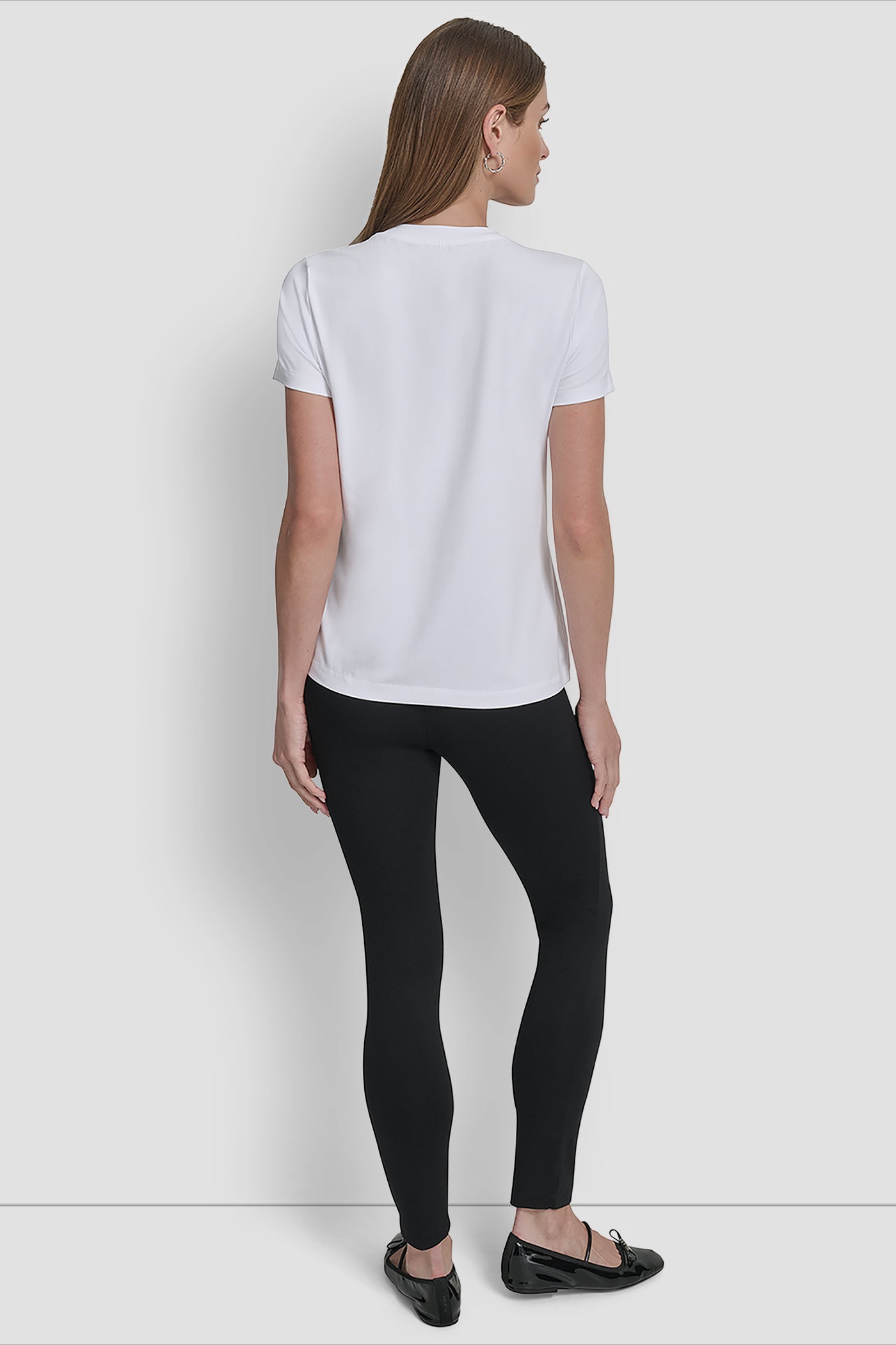White SHORT SLEEVE CAB CONVERSATIONAL T-SHIRT, BACK VIEW | Tees & Tanks