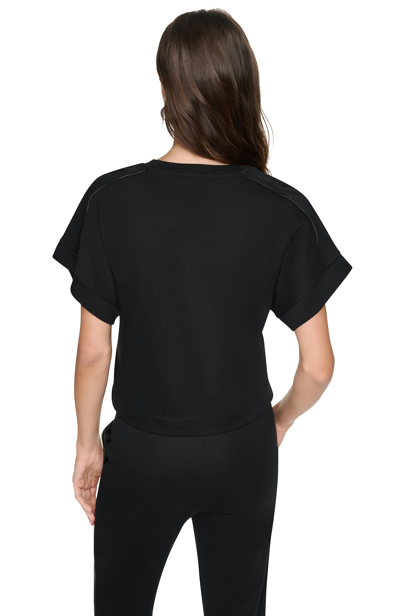 ZIP SHOULDER LOGO TEE VIEW 2