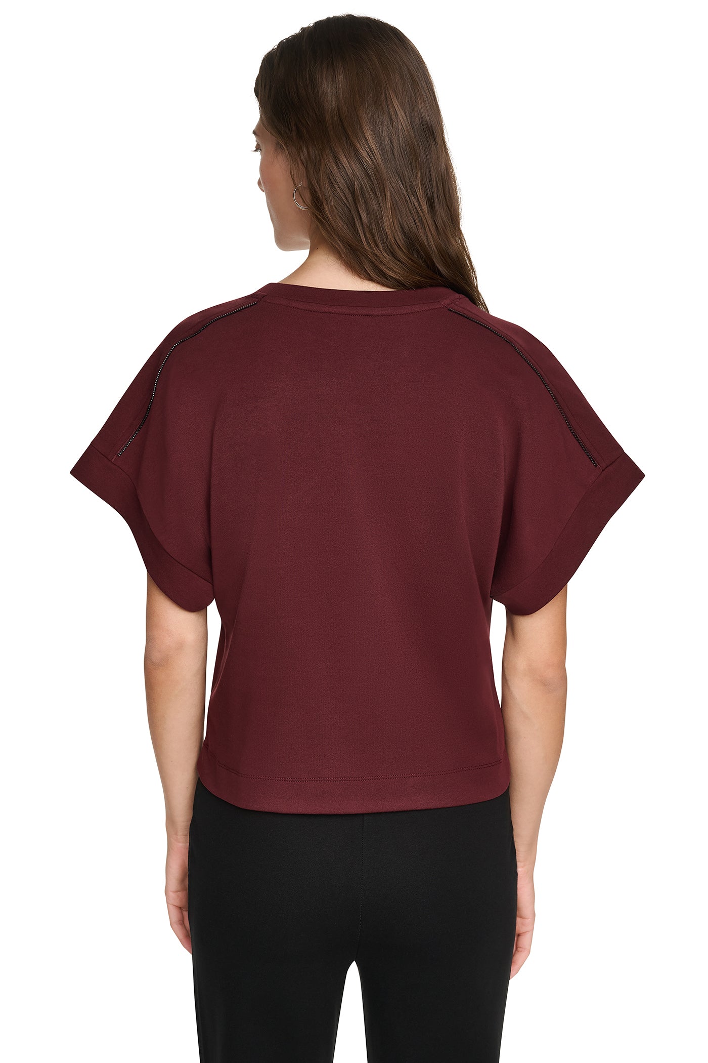 ZIP SHOULDER LOGO TEE VIEW 2