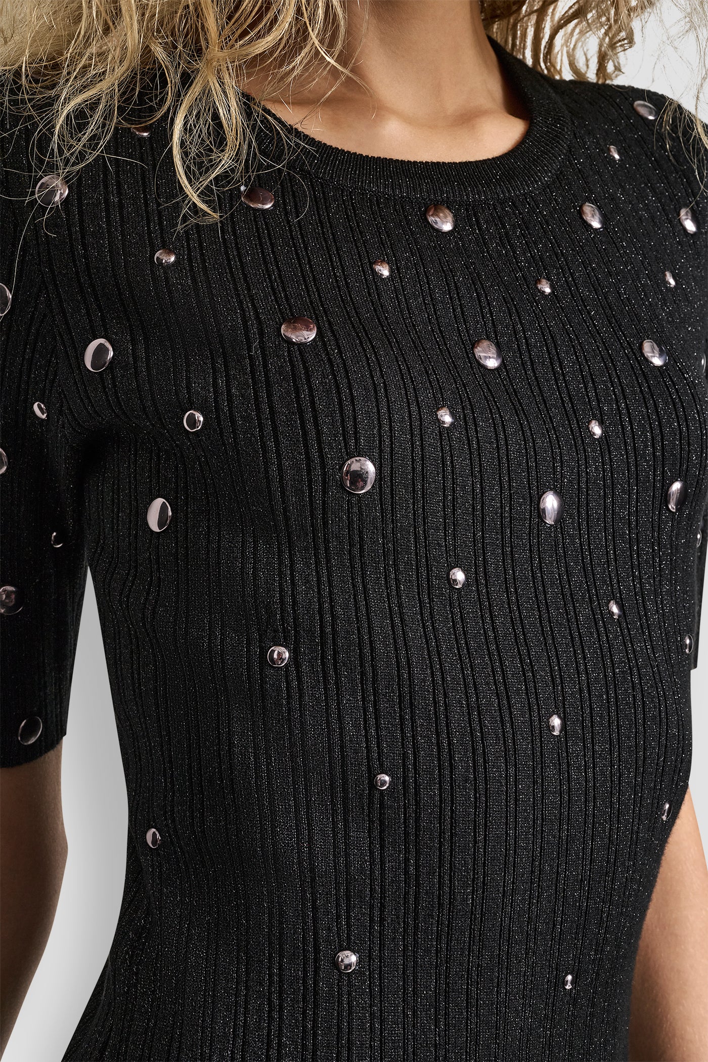 ALL OVER STUDDED SWEATSHIRT DRESS VIEW 5 | Dresses & Jumpsuits