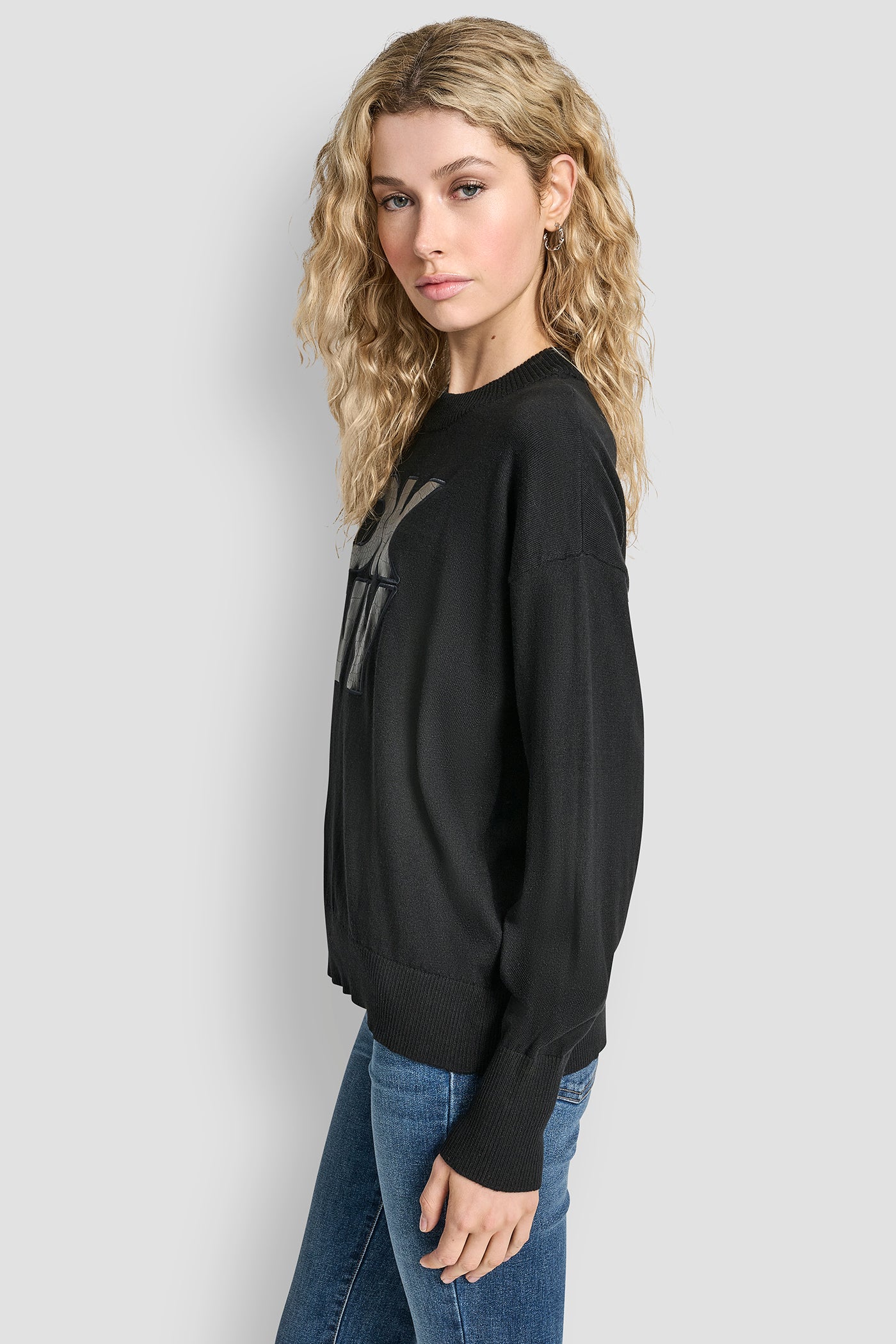 LONG SLEEVE CROC PATCH LOGO SWEATER VIEW 3 | New Arrivals