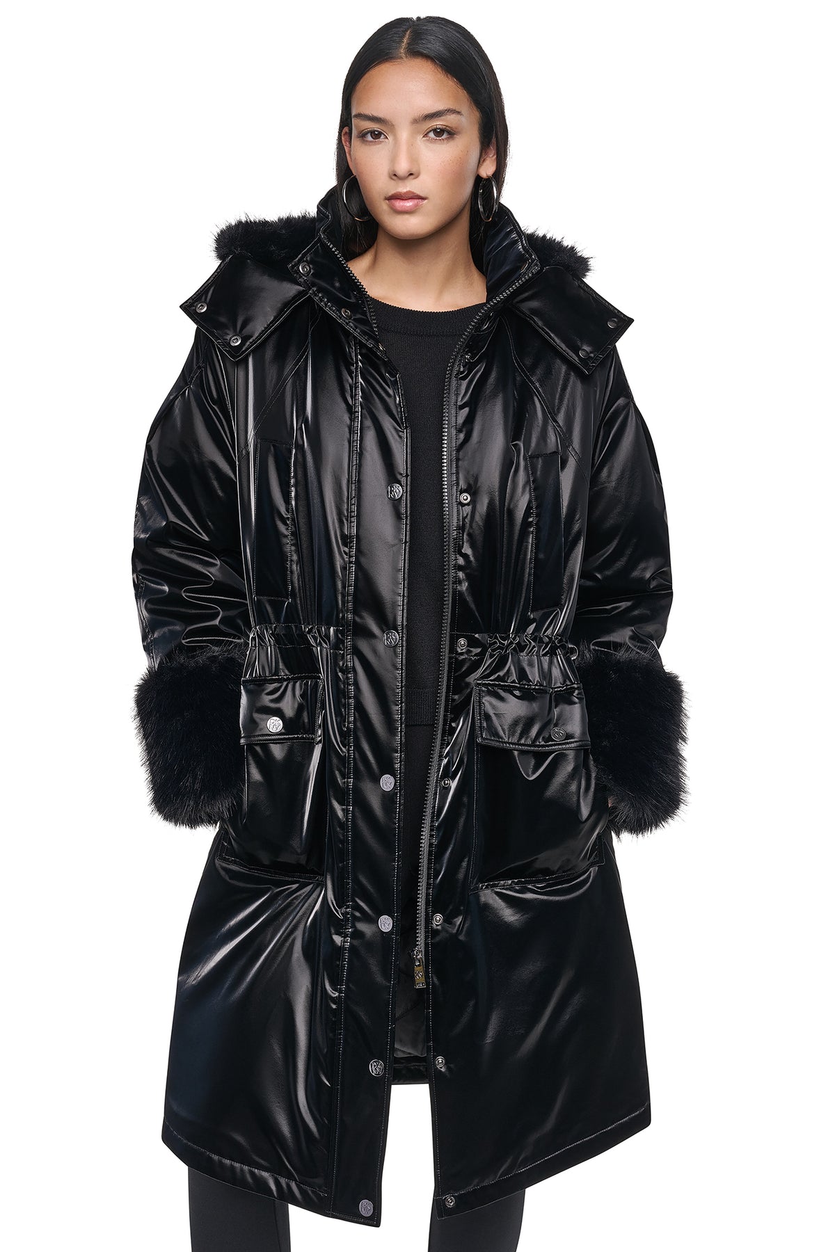 FAUX FUR CUFF JACKET VIEW 2