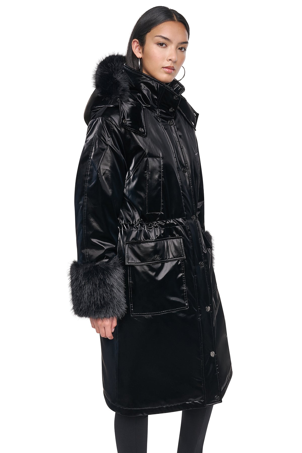 FAUX FUR CUFF JACKET VIEW 2