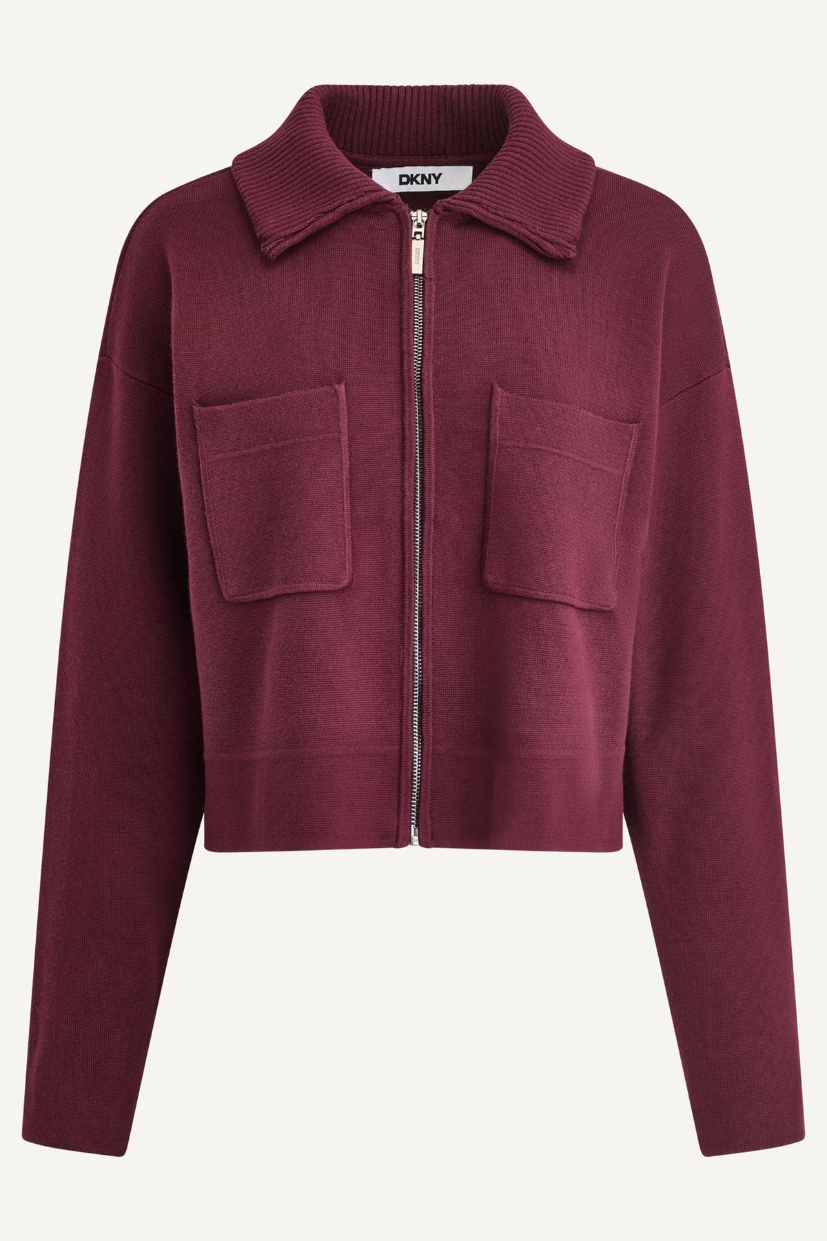 ZIP-FRONT SWEATER JACKET VIEW 2