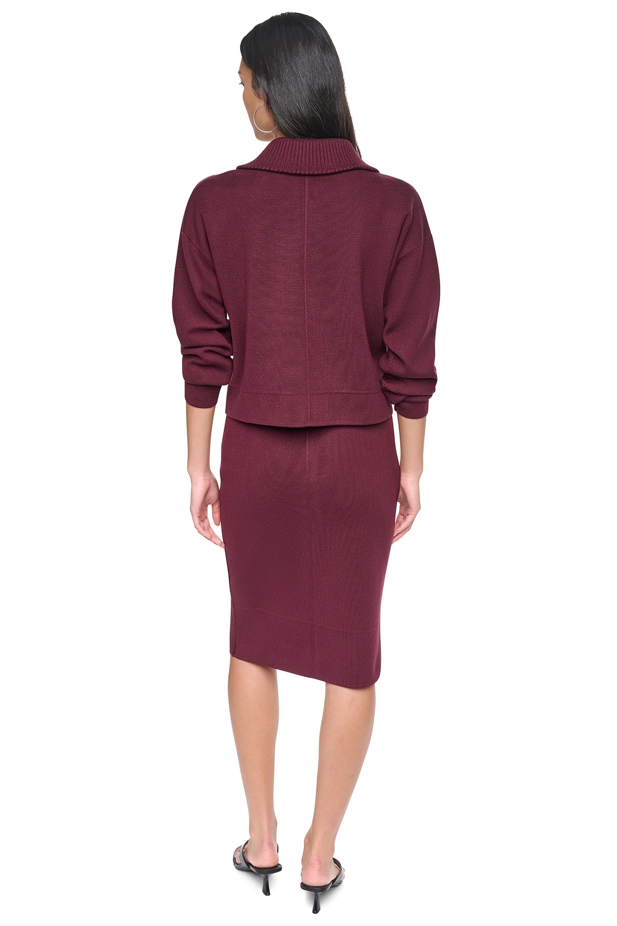 ZIP-FRONT SWEATER JACKET VIEW 2