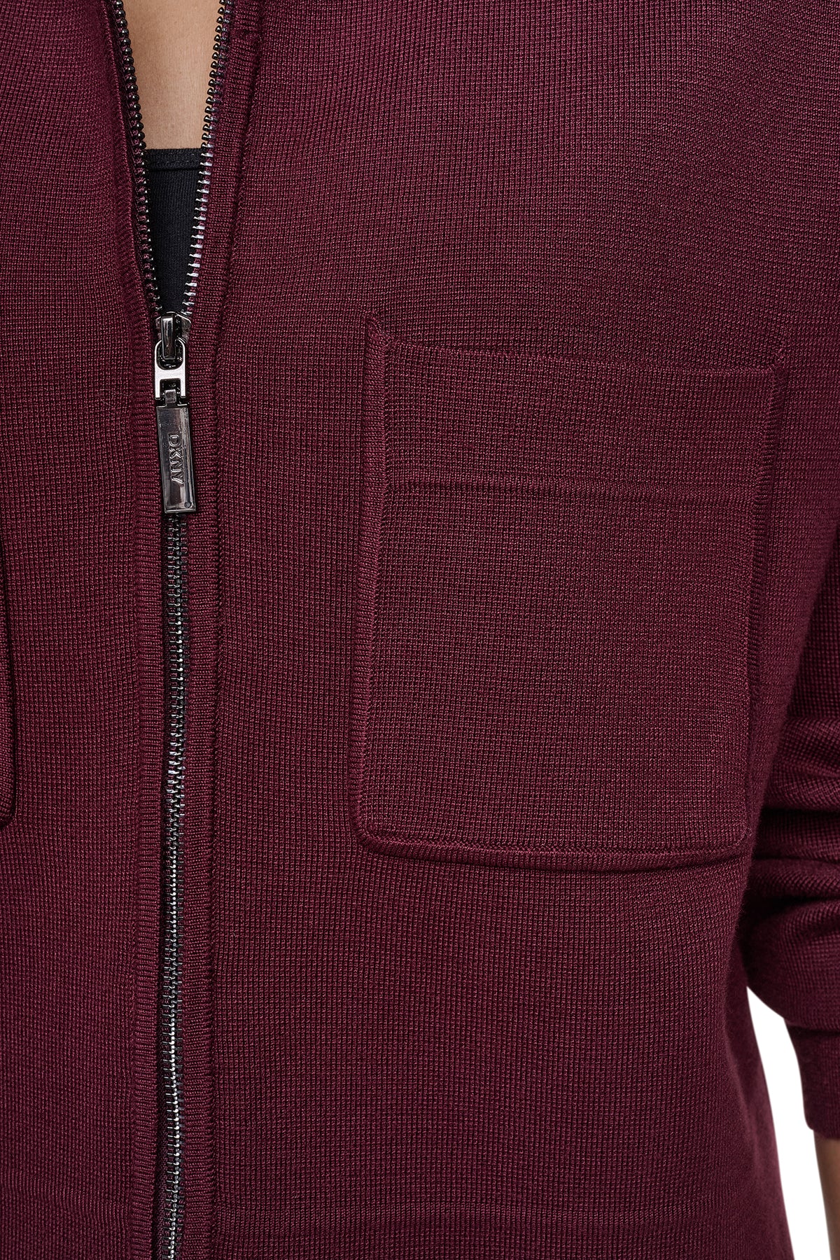 ZIP-FRONT SWEATER JACKET VIEW 2