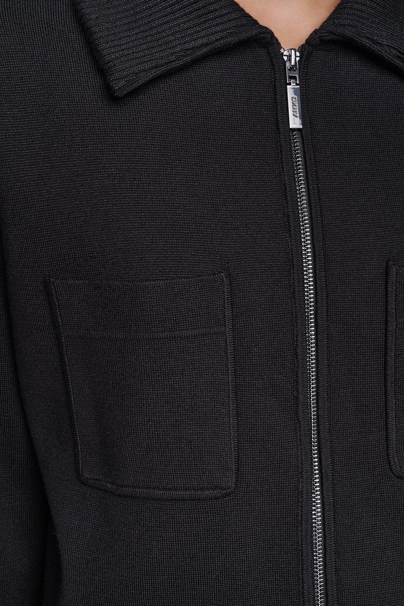 ZIP-FRONT SWEATER JACKET VIEW 2