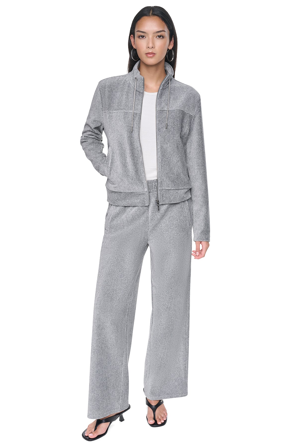 METALLIC VELVET KNIT JACKET VIEW 2