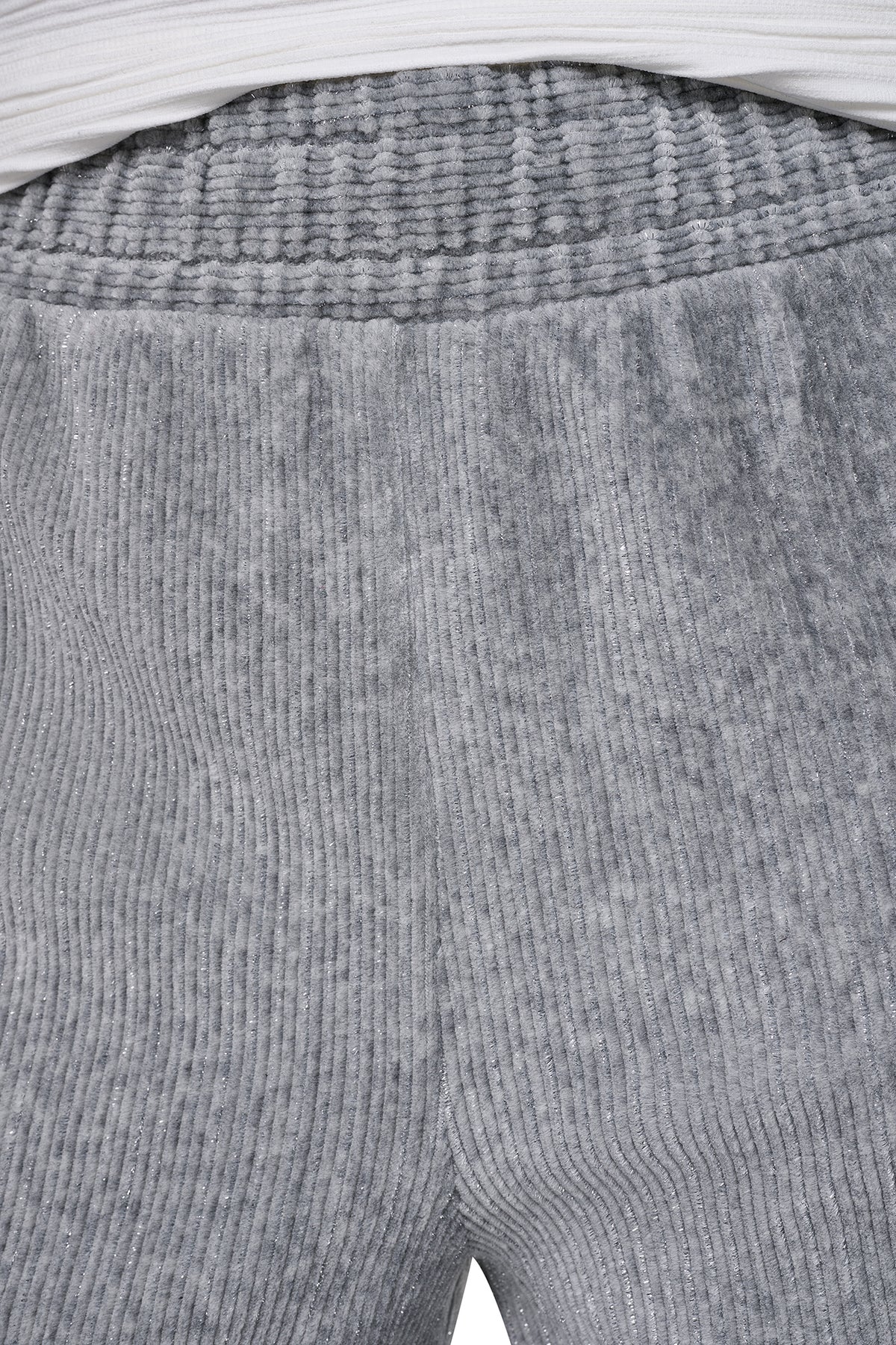 METALLIC VELVET PULL ON SWEATER PANT VIEW 2