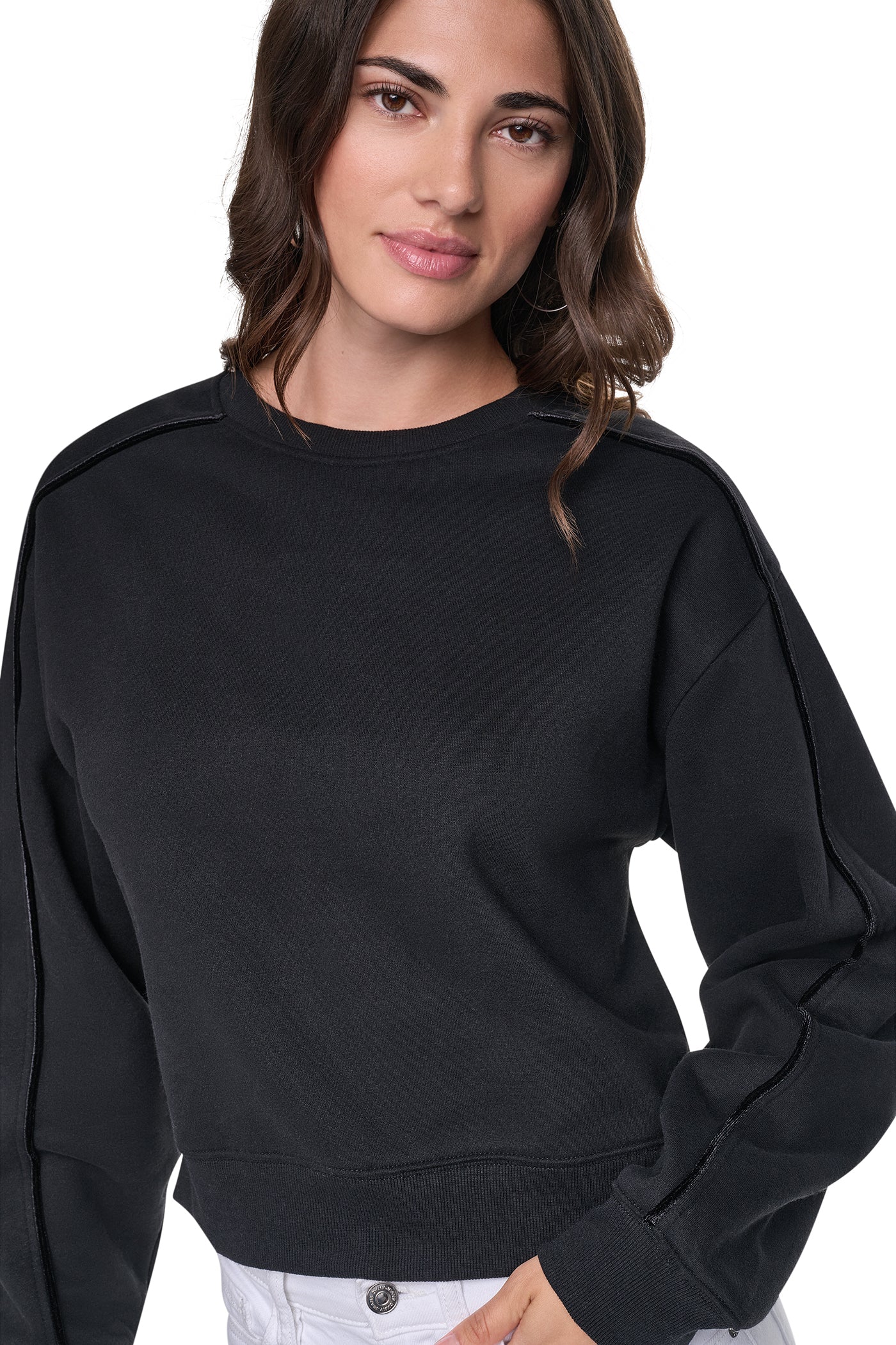 VELVET LOGO SWEATSHIRT VIEW 2