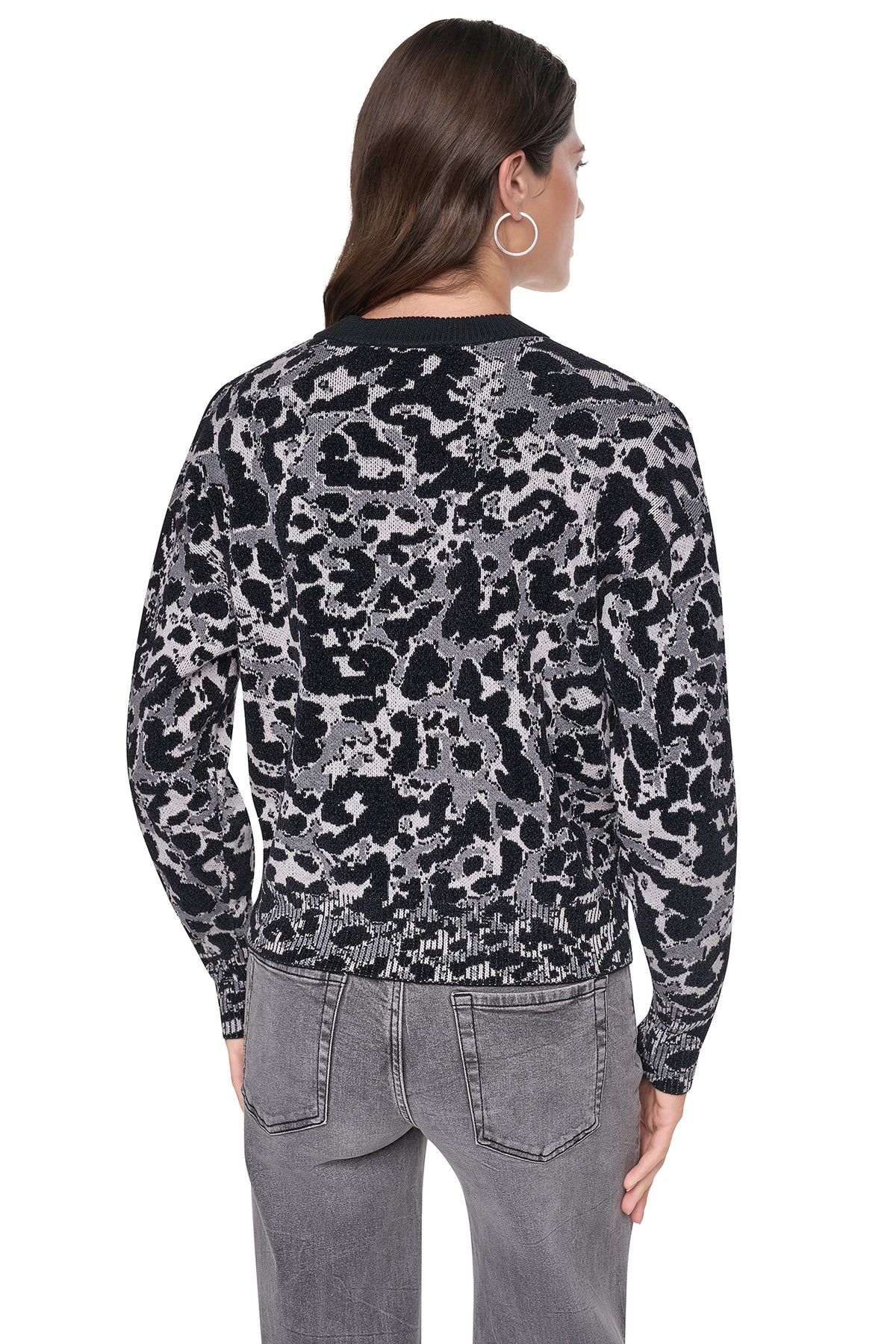 LEOPARD JACQUARD SWEATER VIEW 2