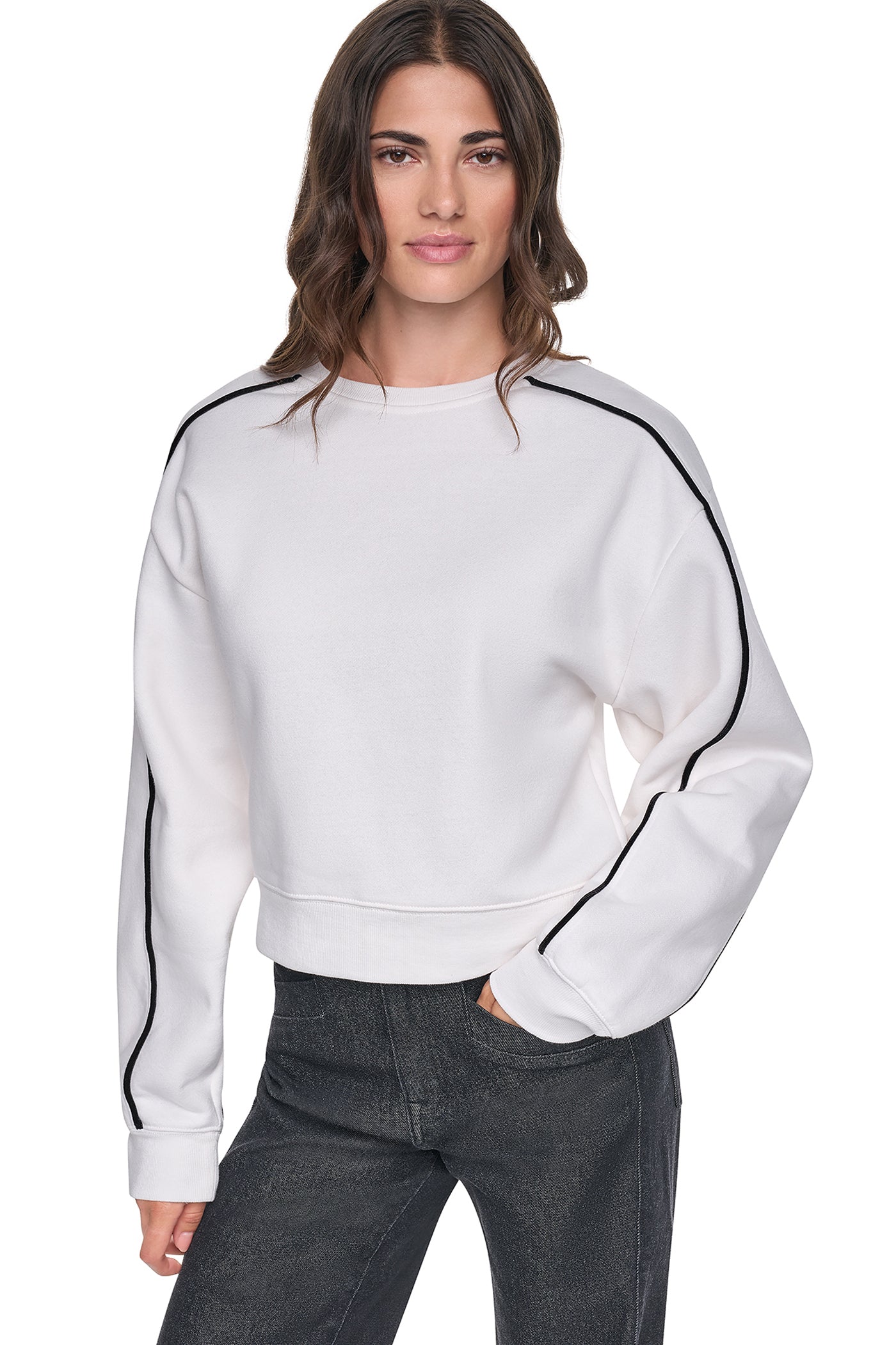 VELVET LOGO SWEATSHIRT VIEW 1