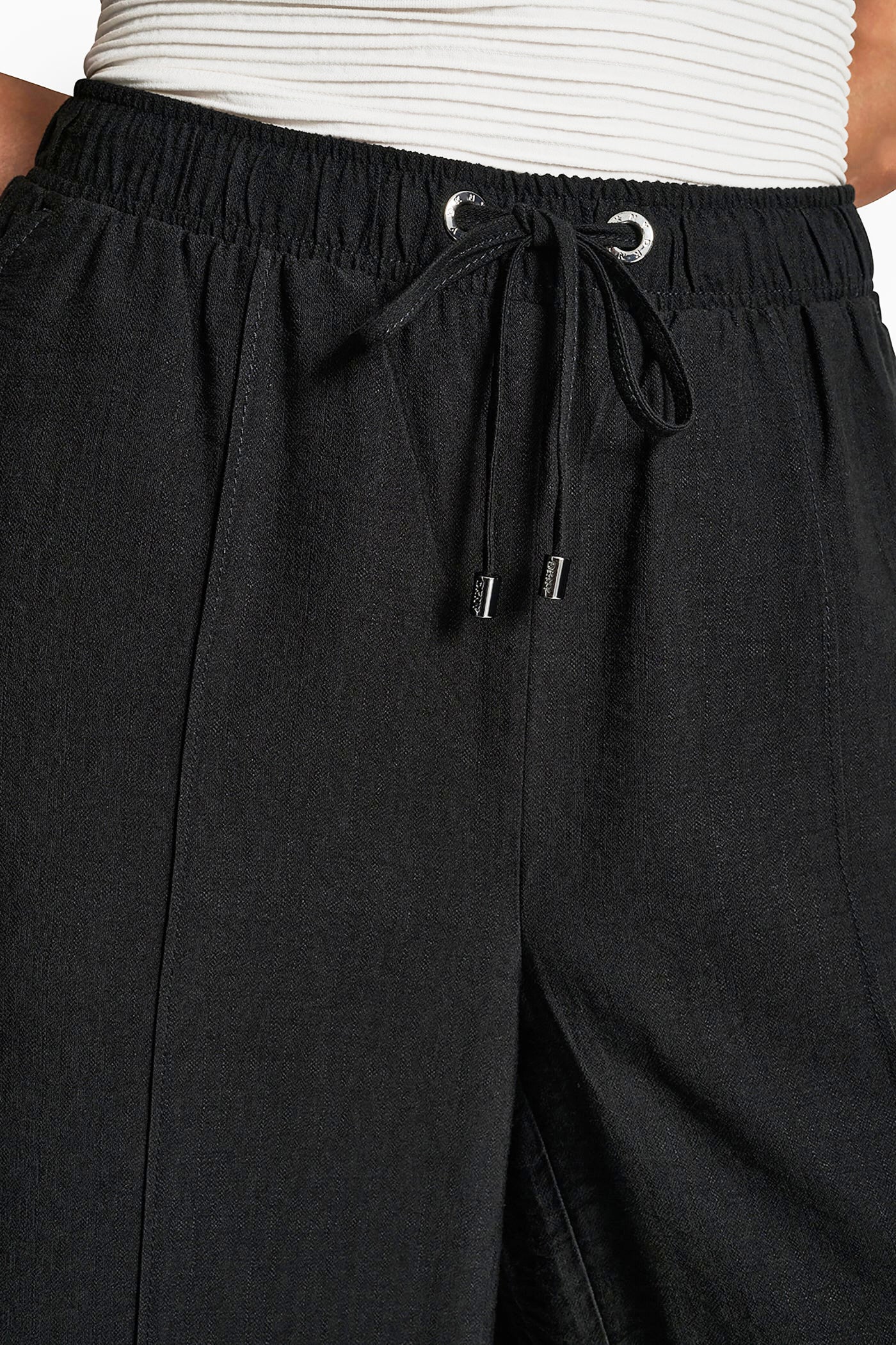 SEAMED WIDE LEG PULL-ON PANT VIEW 6 | 9-5 Edit