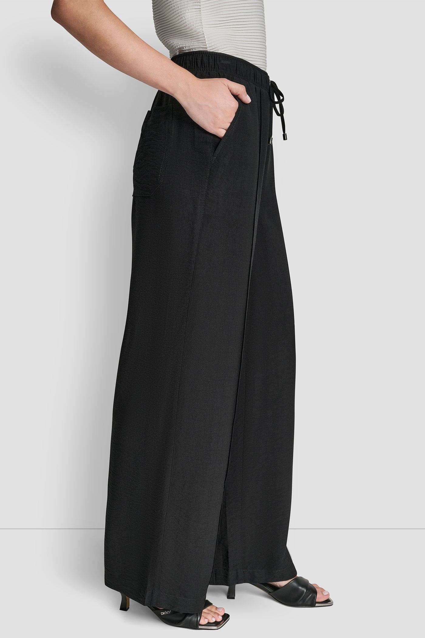 SEAMED WIDE LEG PULL-ON PANT VIEW 4 | SPRING 2026