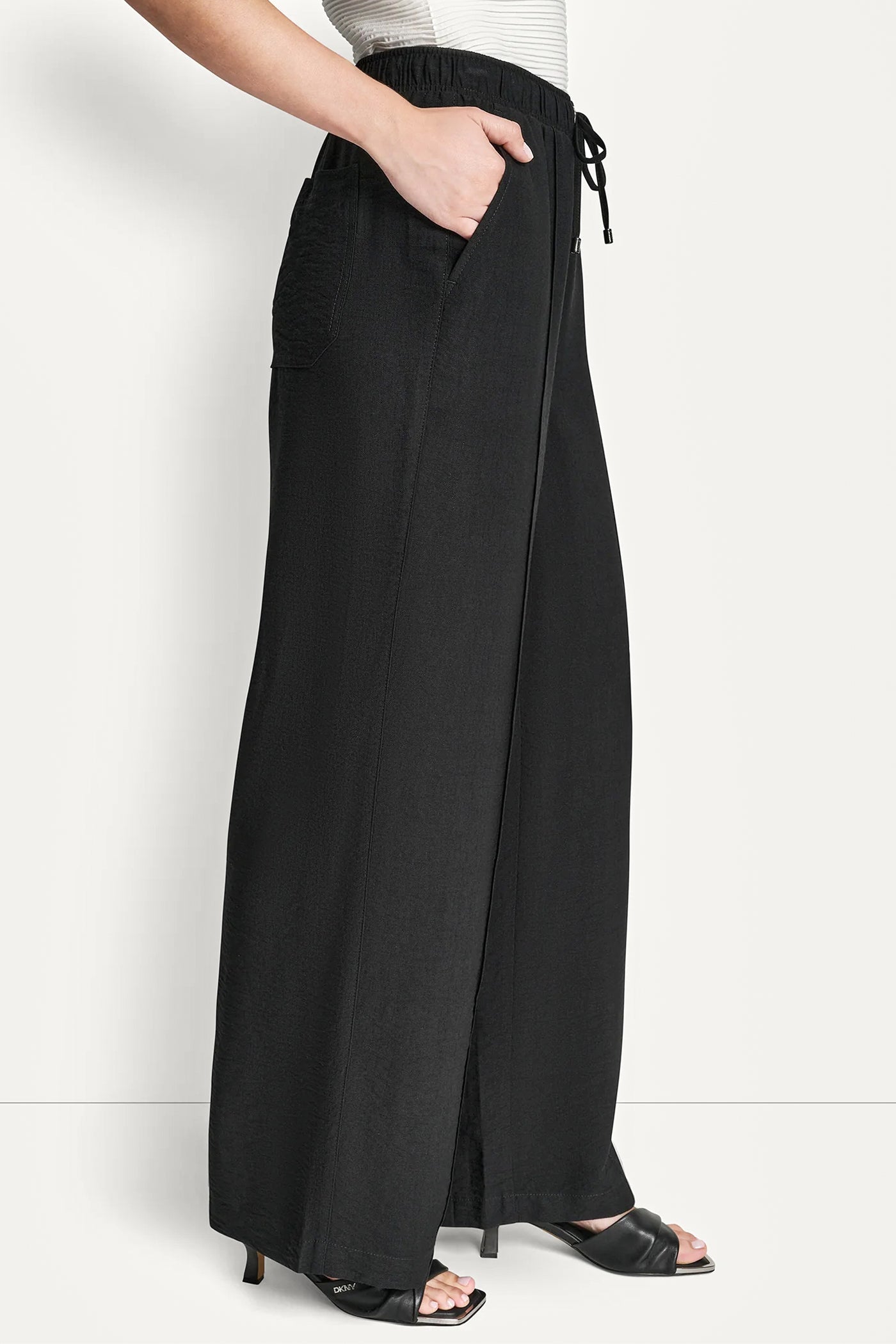 SEAMED WIDE LEG PULL-ON PANT VIEW 5 | 9-5 Edit