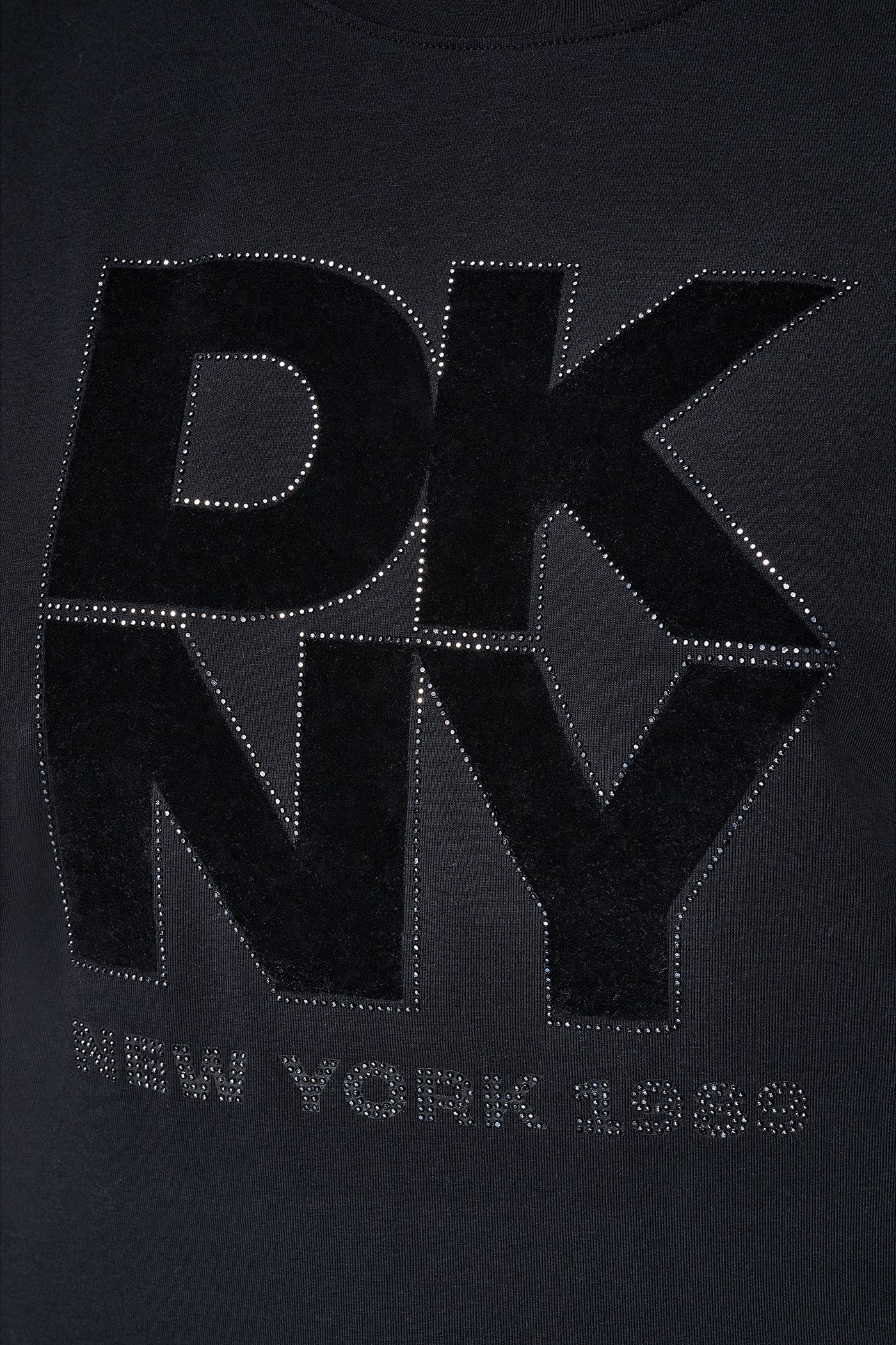 FLOCKED LOGO TEE VIEW 2