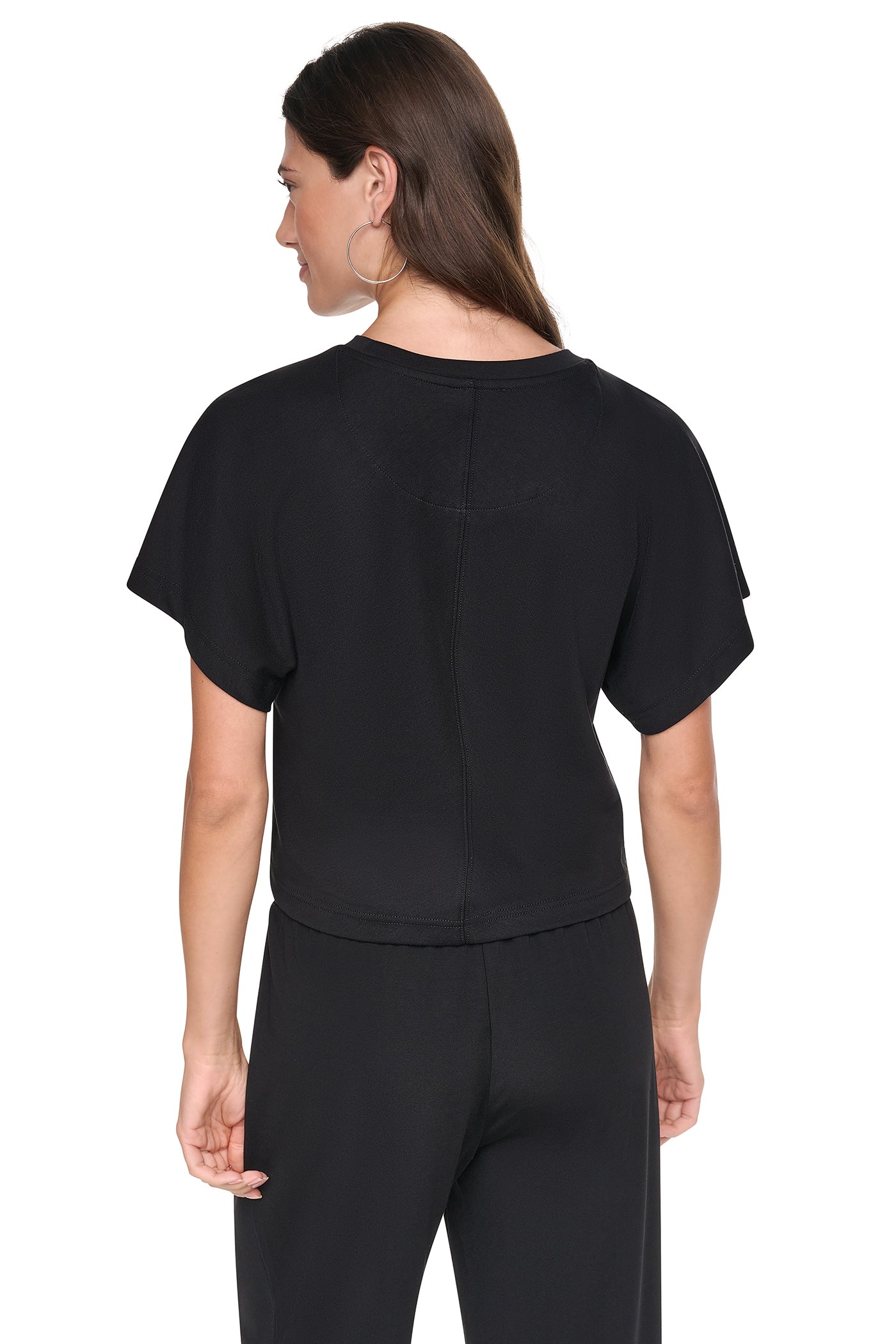 EMBELLISHED LOGO DOLMAN TEE VIEW 2