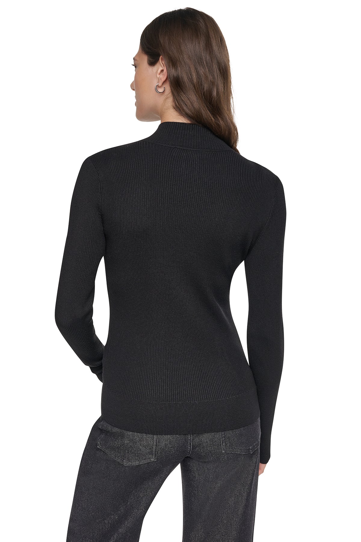 QUARTER-ZIP LOGO TAPE SWEATER VIEW 2