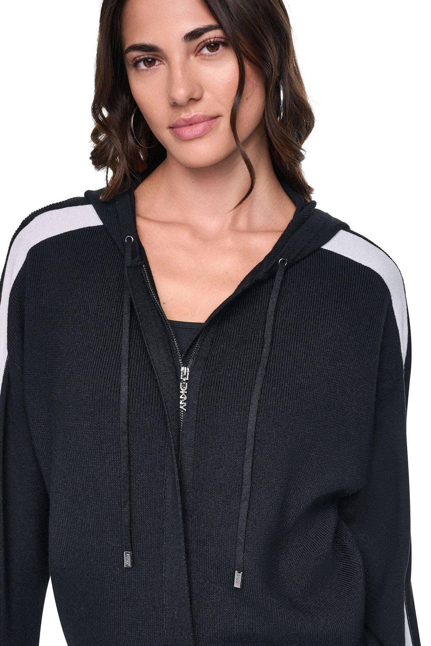 LOGO STRIPE HOODIE SWEATER VIEW 2