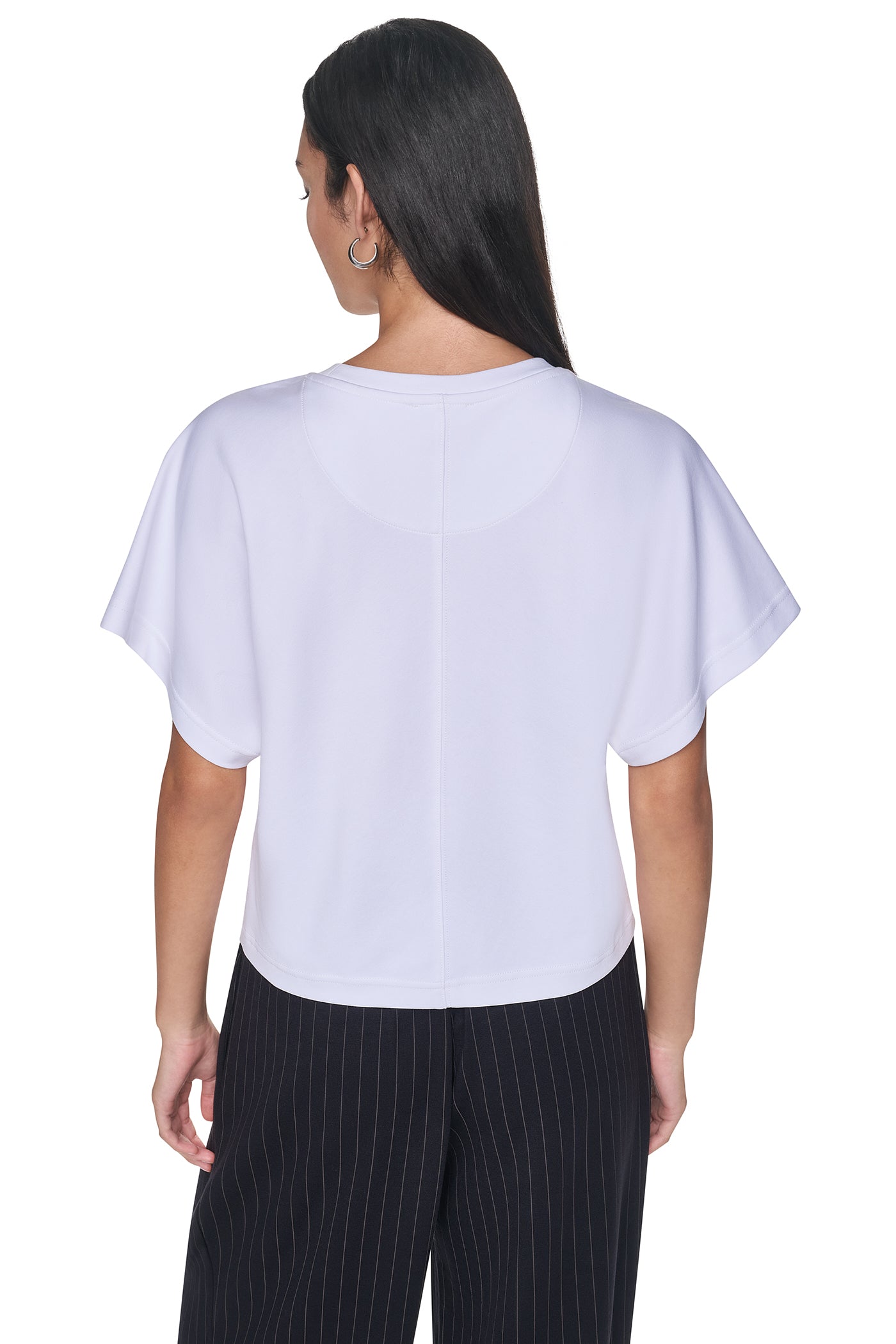 EMBELLISHED LOGO DOLMAN TEE VIEW 2