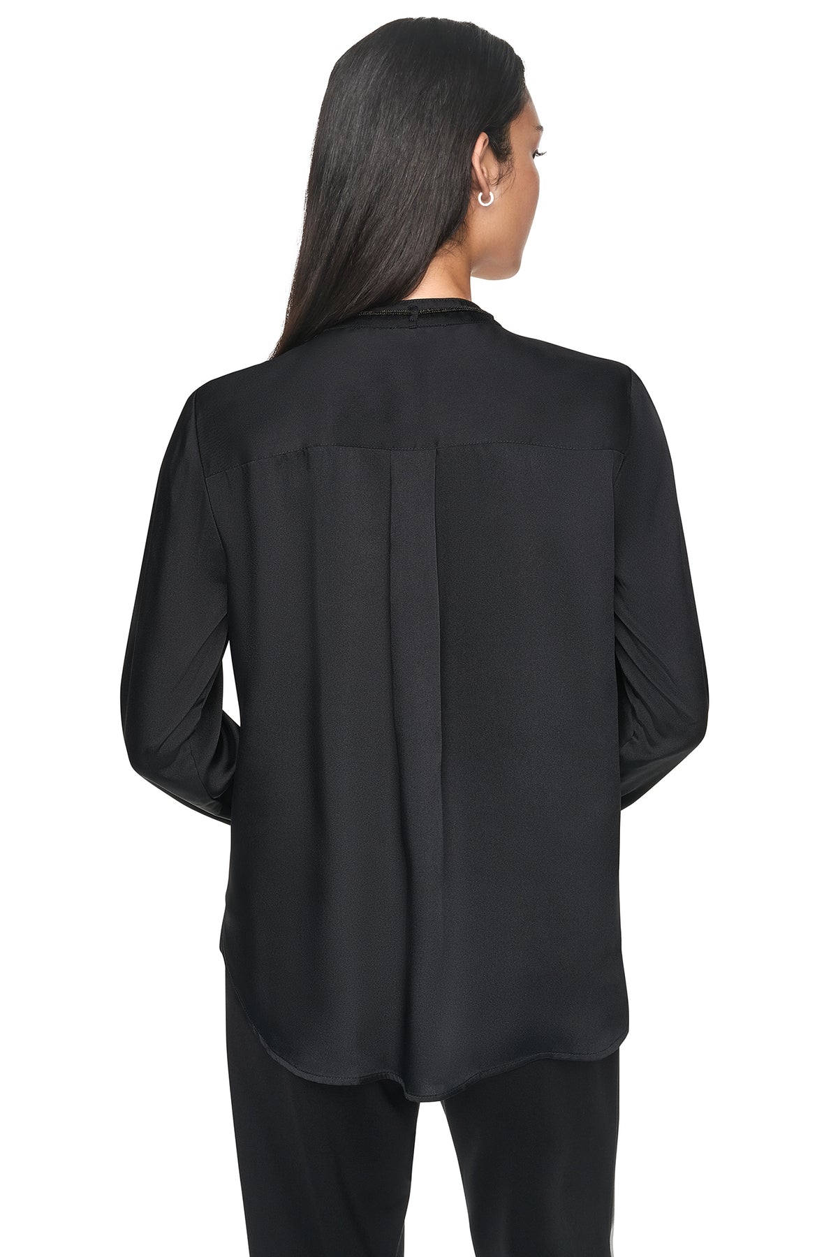 EMBELLISHED NECKTIE BLOUSE VIEW 2
