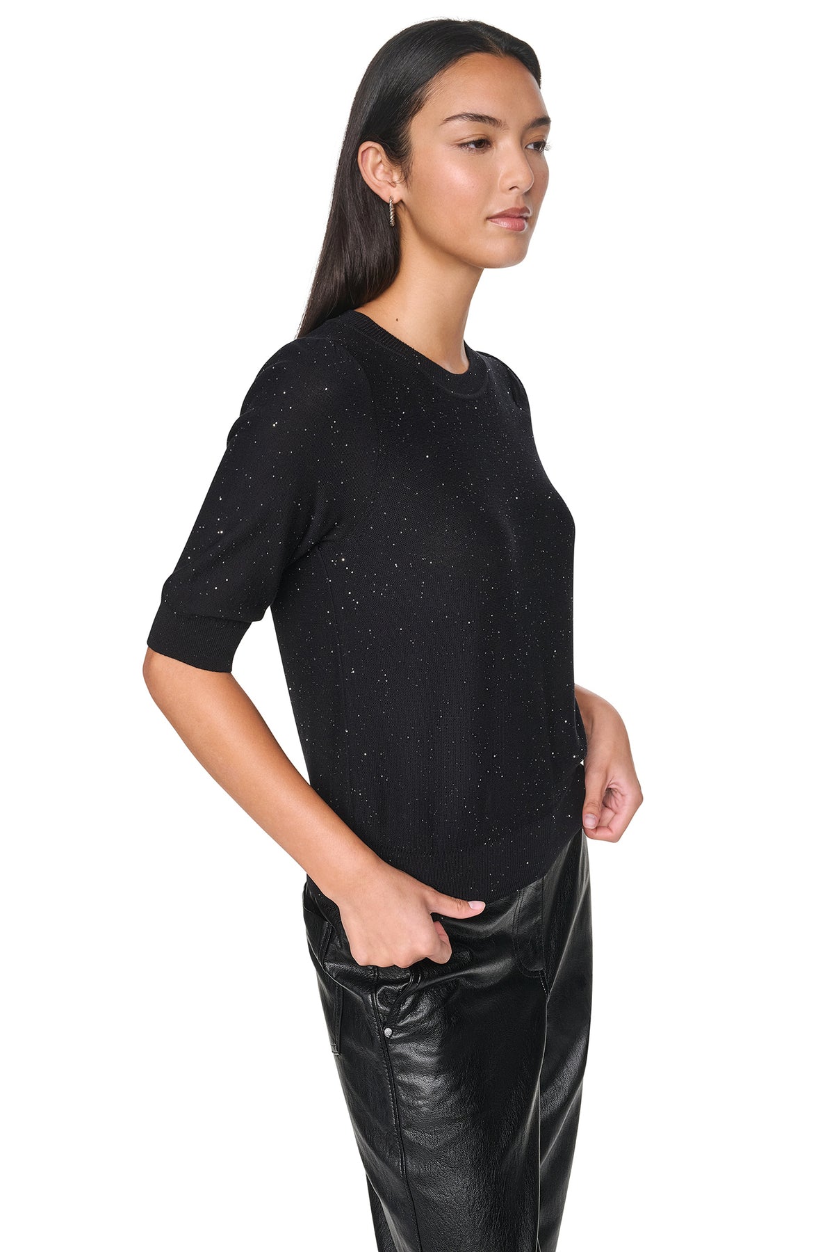 MICRO SEQUIN SWEATER VIEW 2