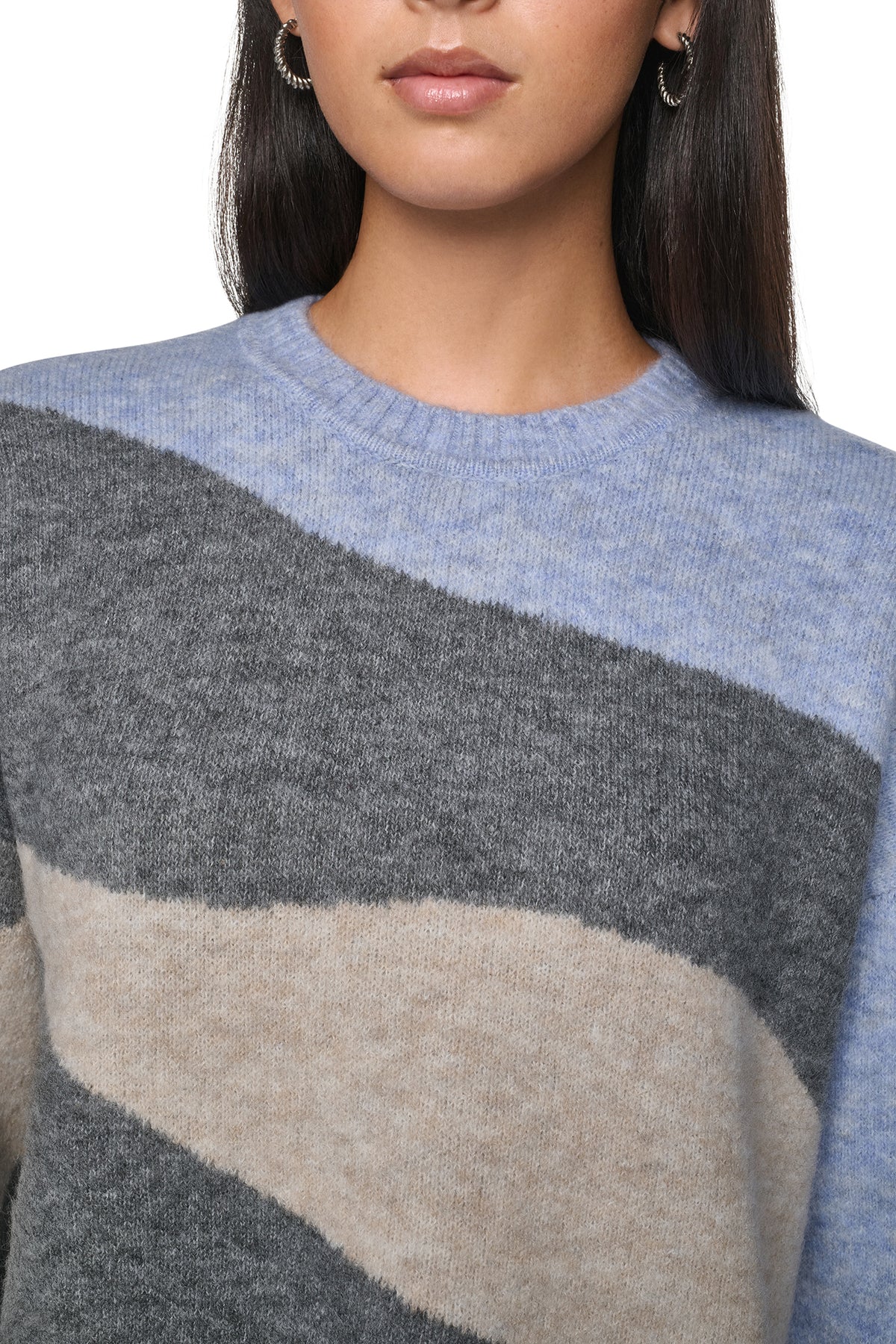 COLORBLOCK CREW NECK SWEATER VIEW 2