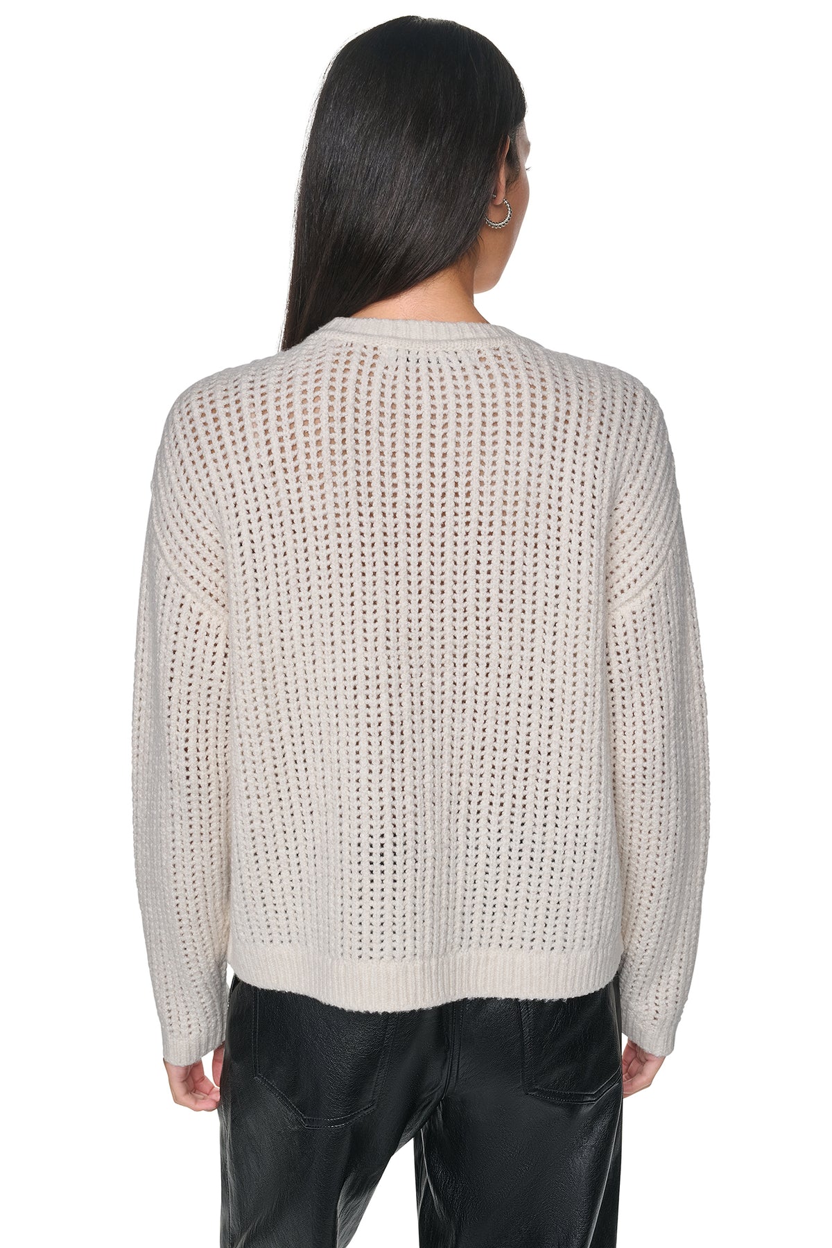 INTARSIA OPEN STITCH SWEATER VIEW 2