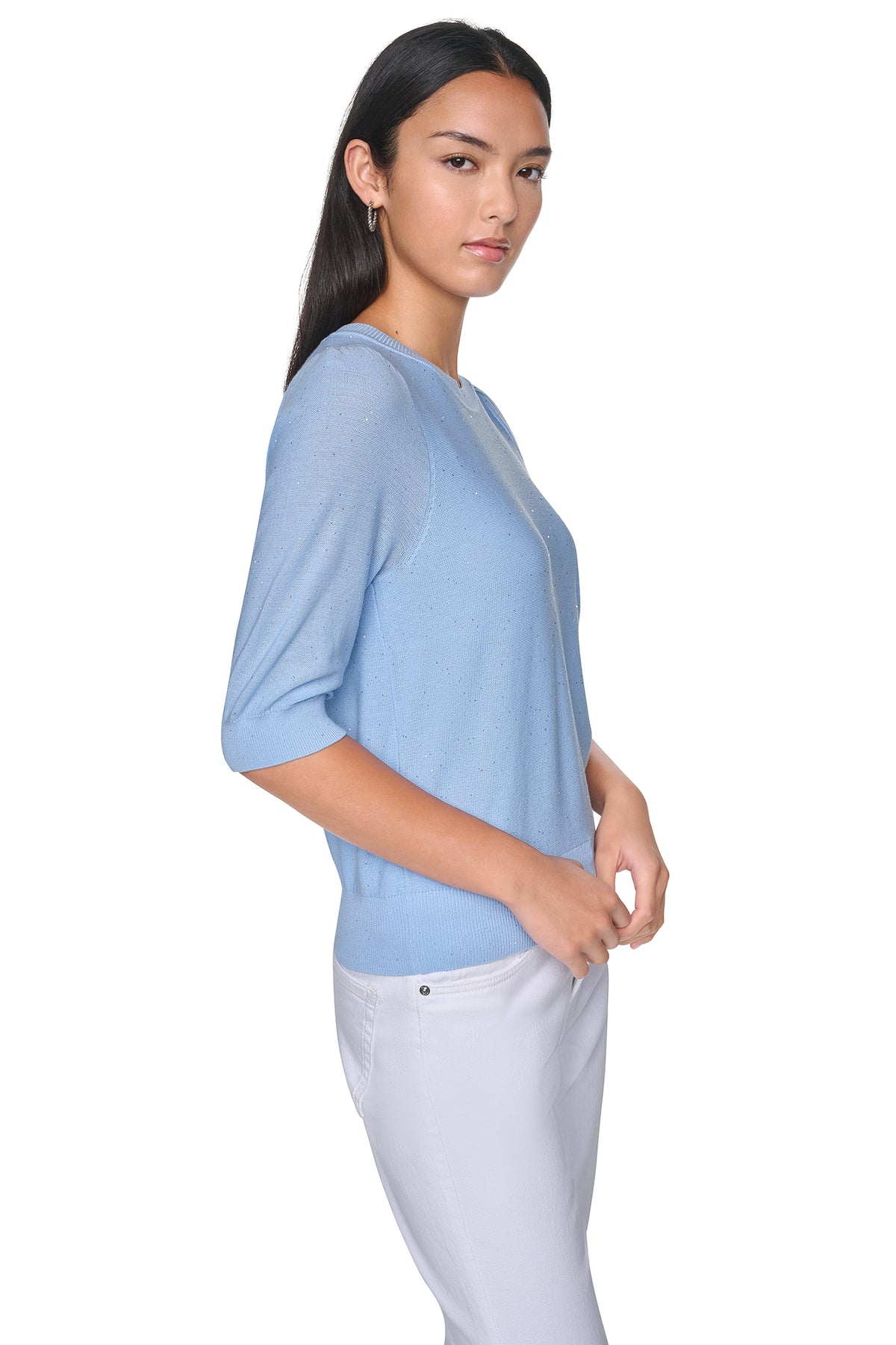 MICRO SEQUIN SWEATER VIEW 2